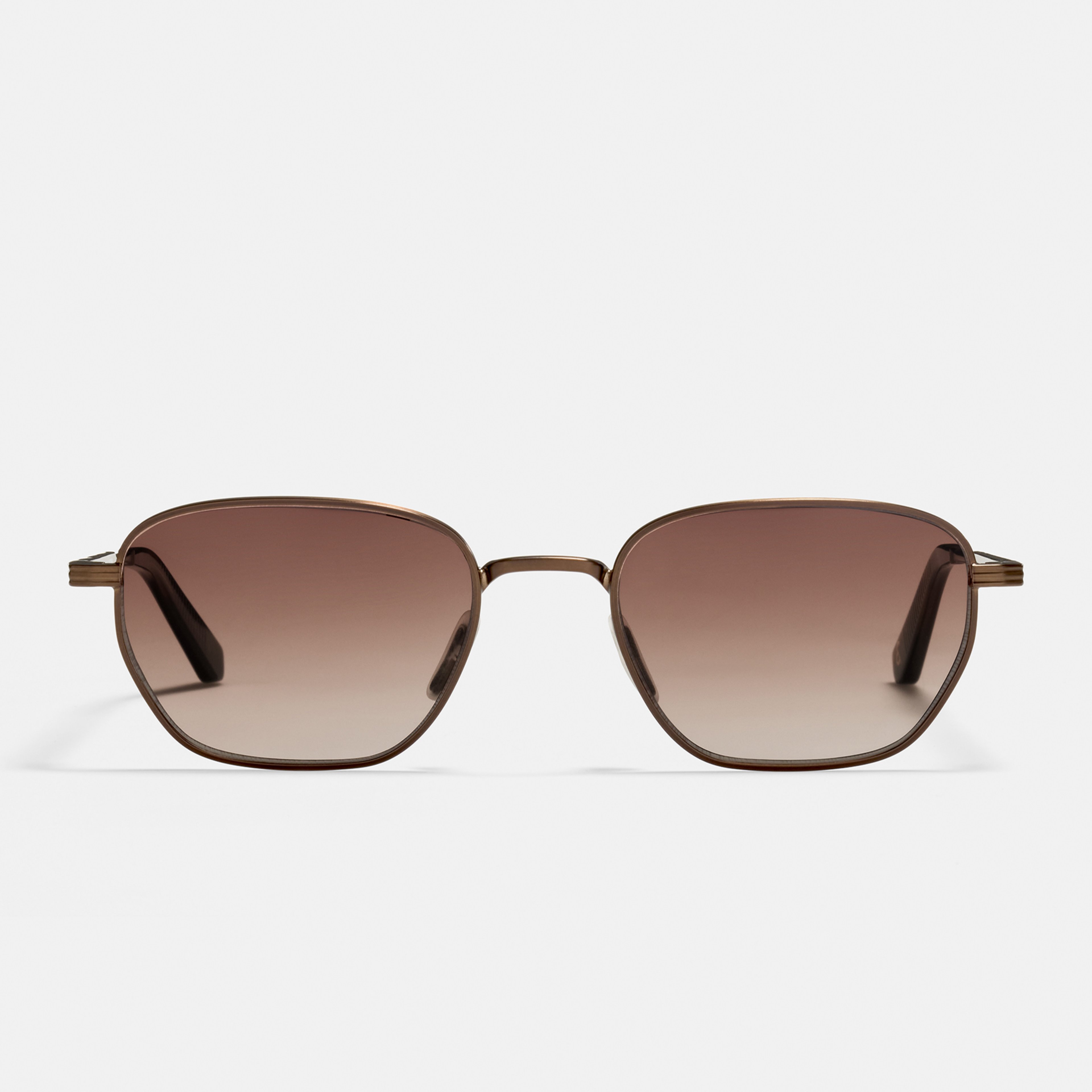Ace & Tate Sunglasses | Hexagonal Metal in Brown