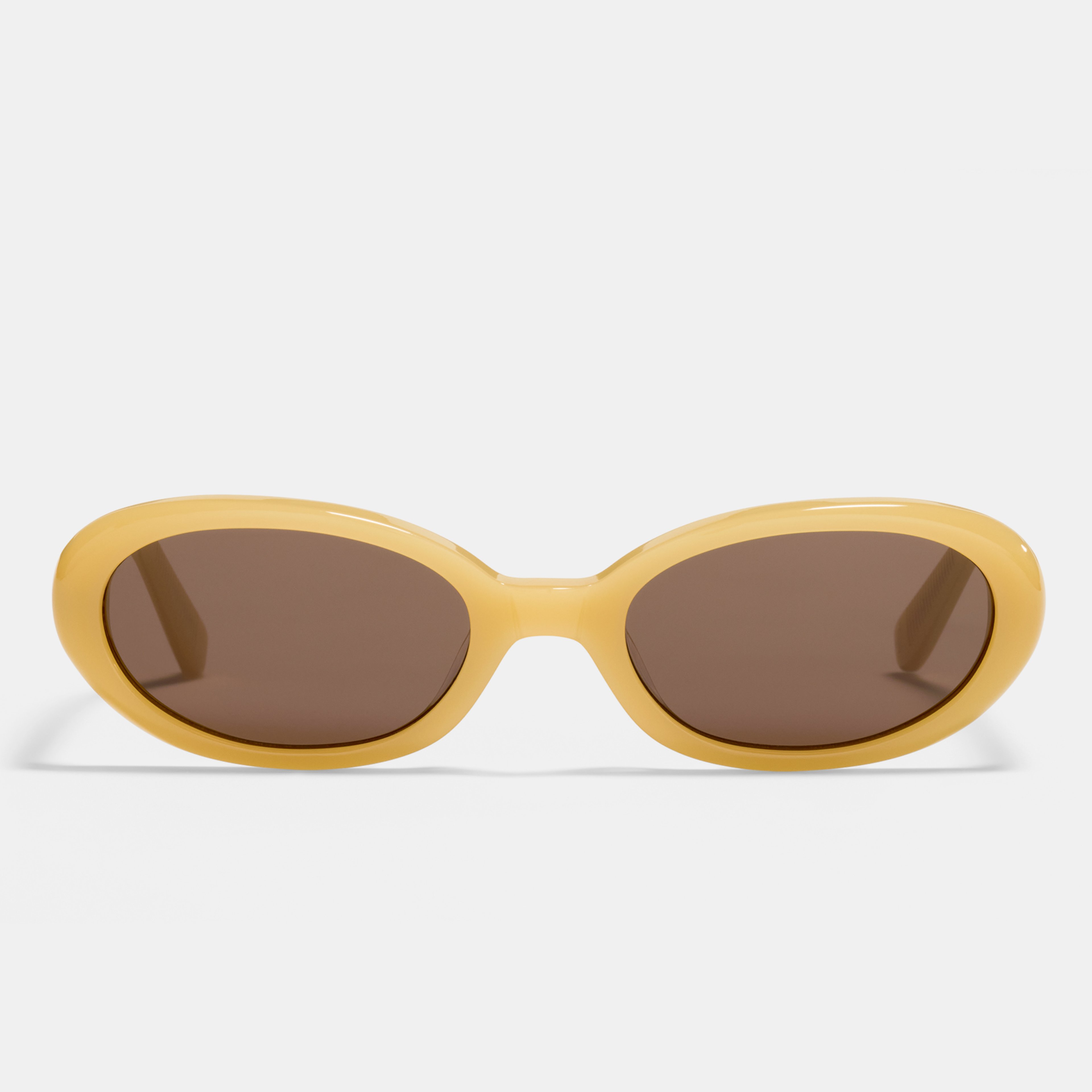 Ace & Tate Solaires | Oval Acétate in Jaune
