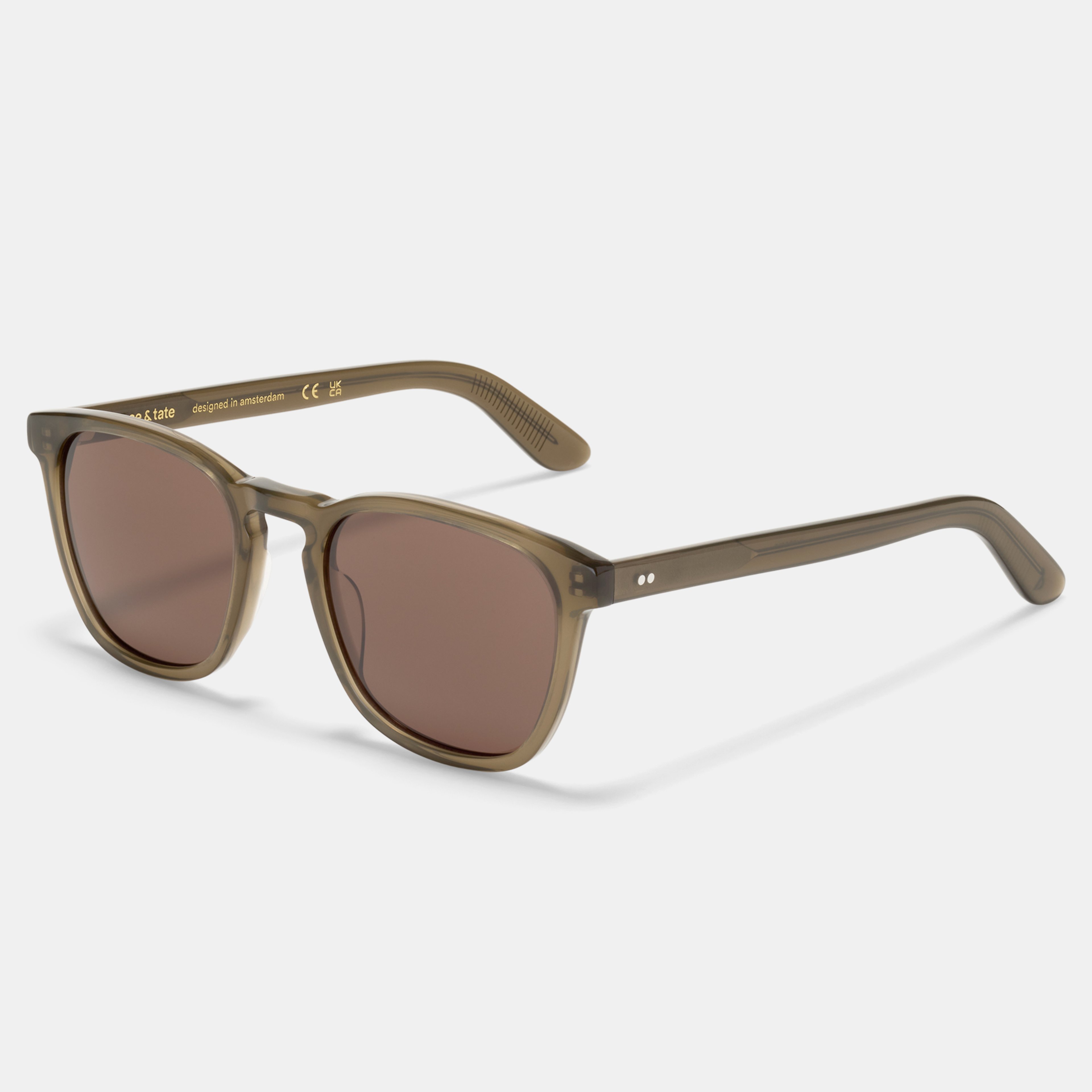 Ace & Tate Sonnenbrillen | Quadratisch Acetat in Grün