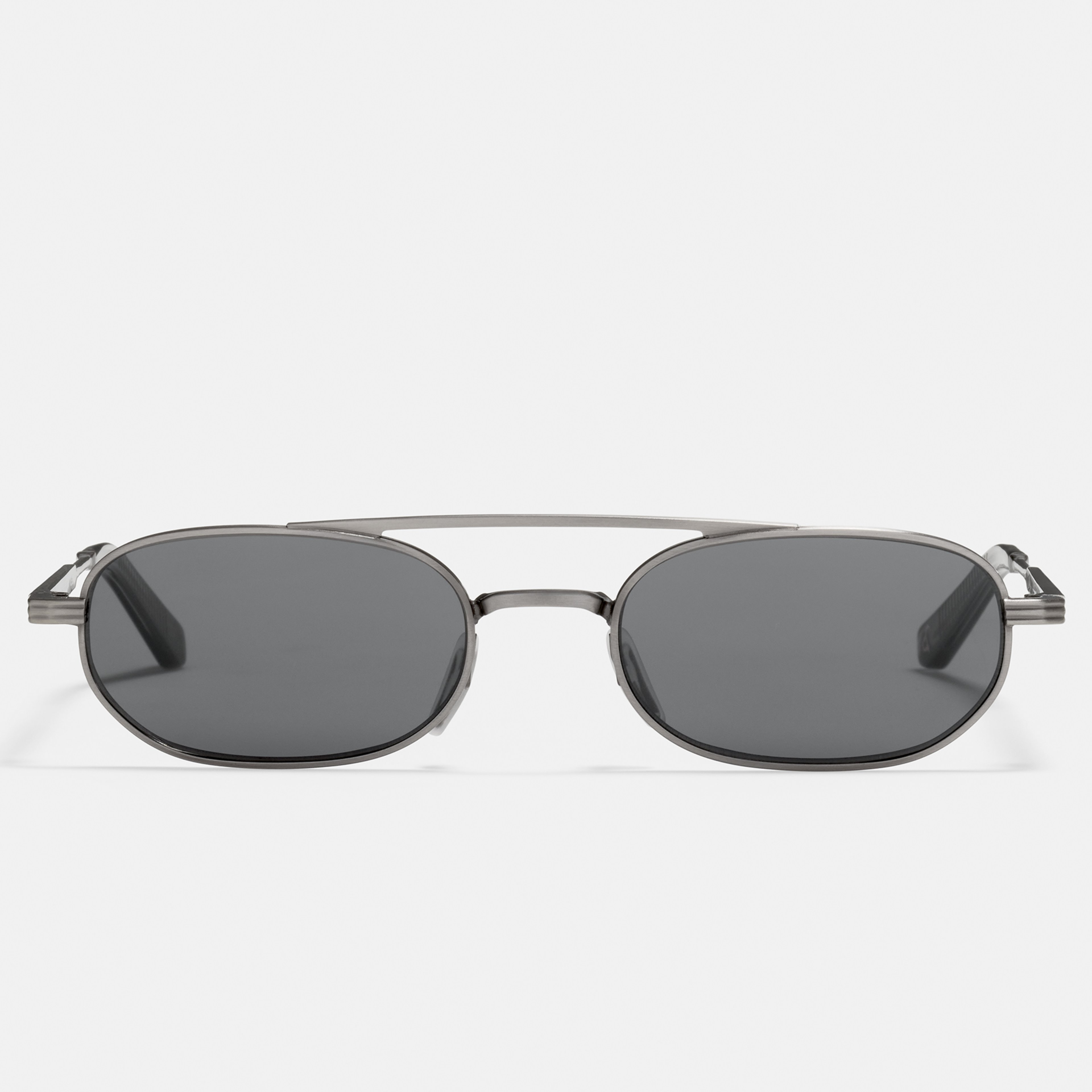 Ace & Tate Sunglasses | Oval Metal in Grey