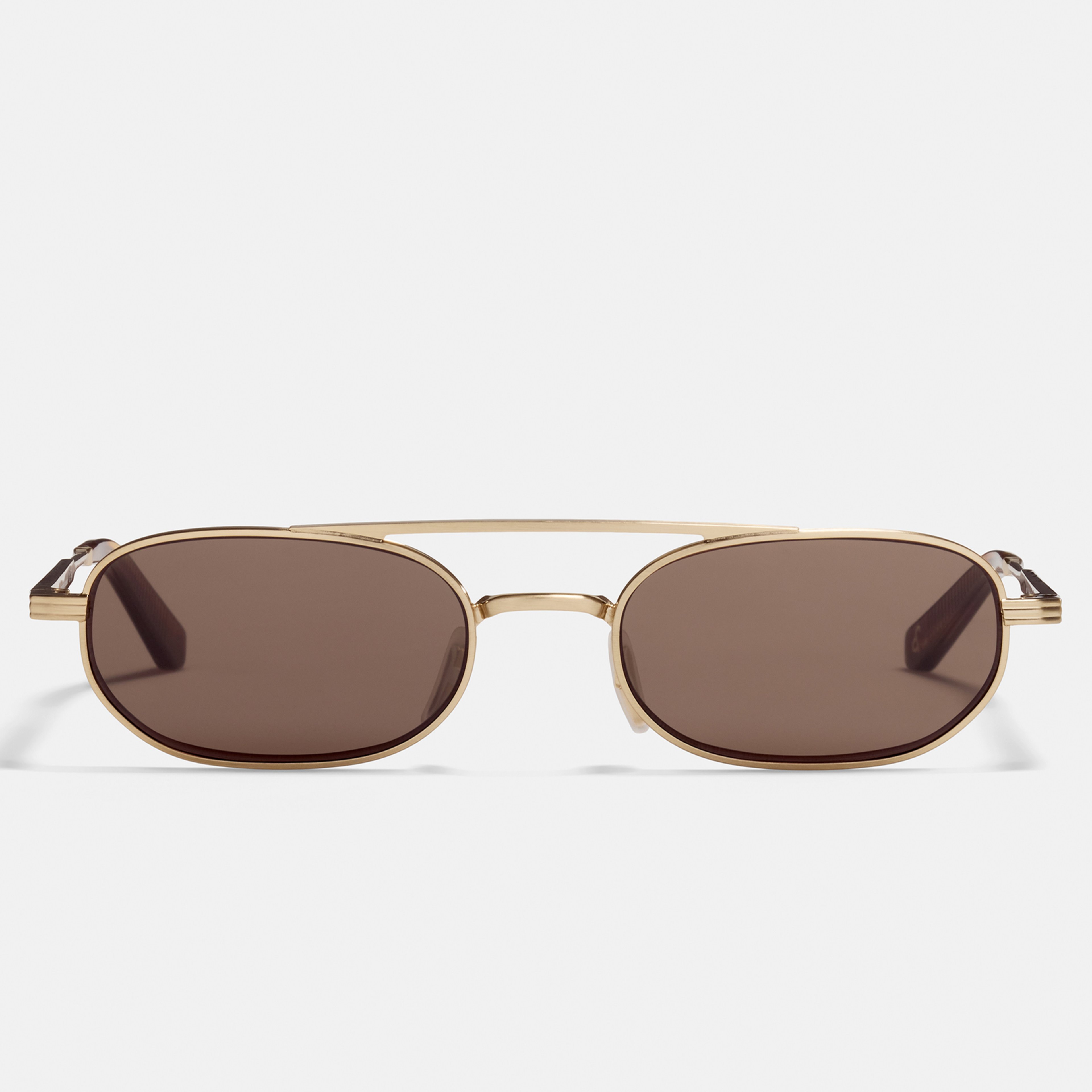Ace & Tate Sunglasses | Oval Metal in Gold