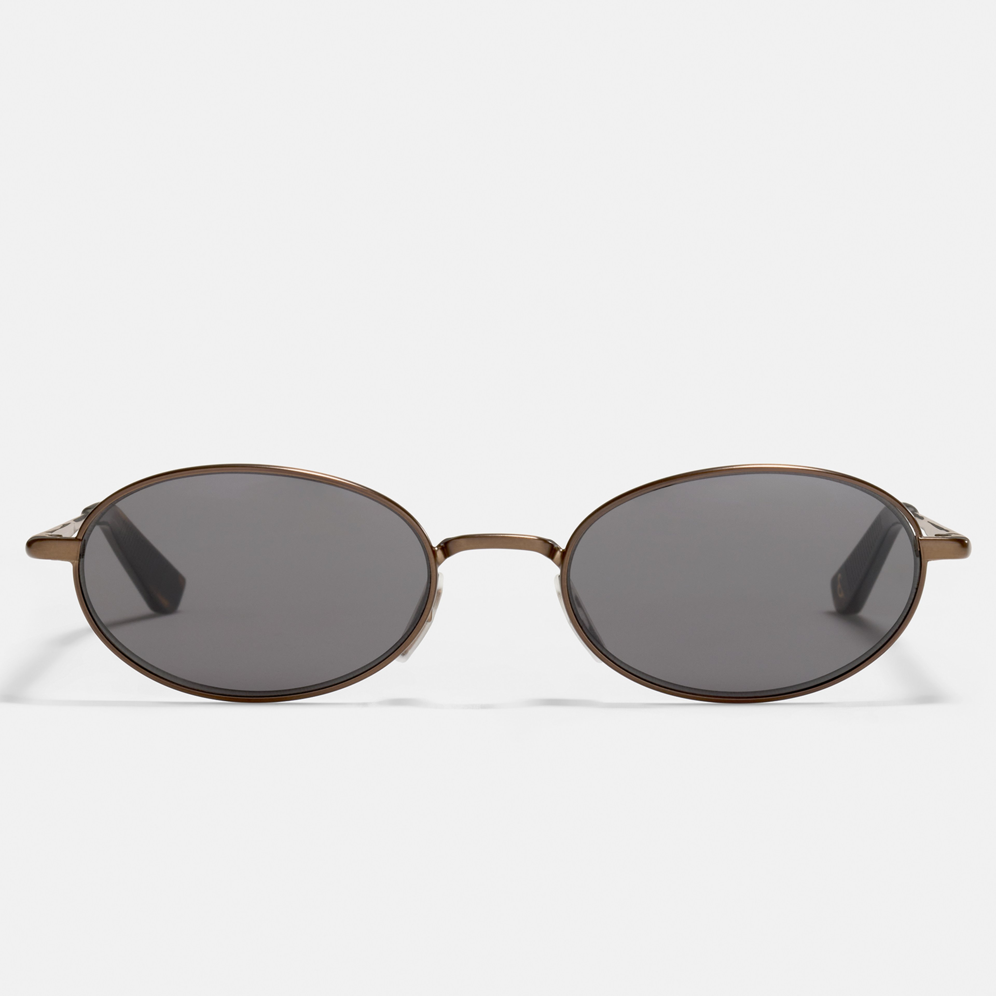 Ace & Tate Sunglasses | Oval Metal in Brown