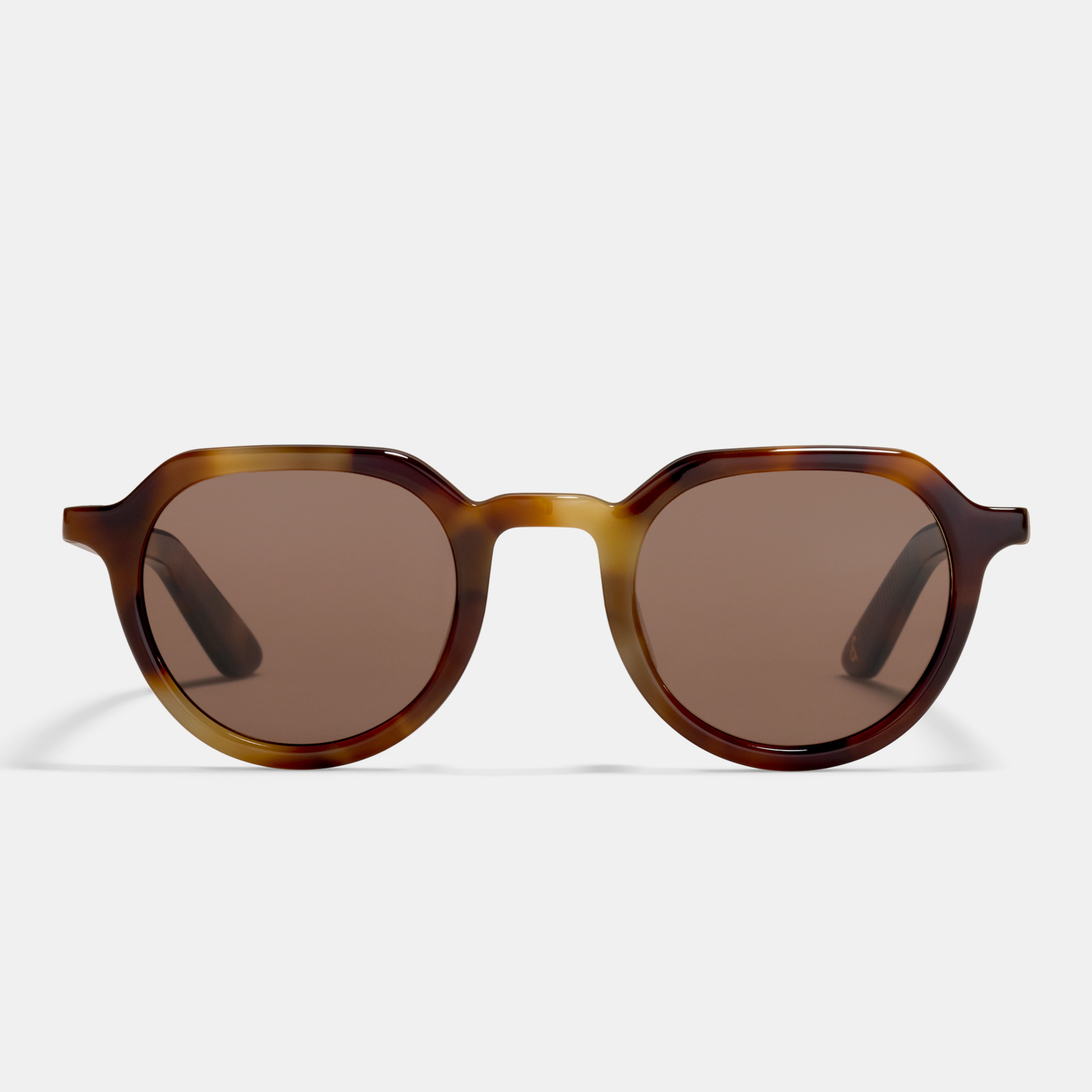 Ace & Tate Sonnenbrillen | Rund Acetat in Braun, Gelb