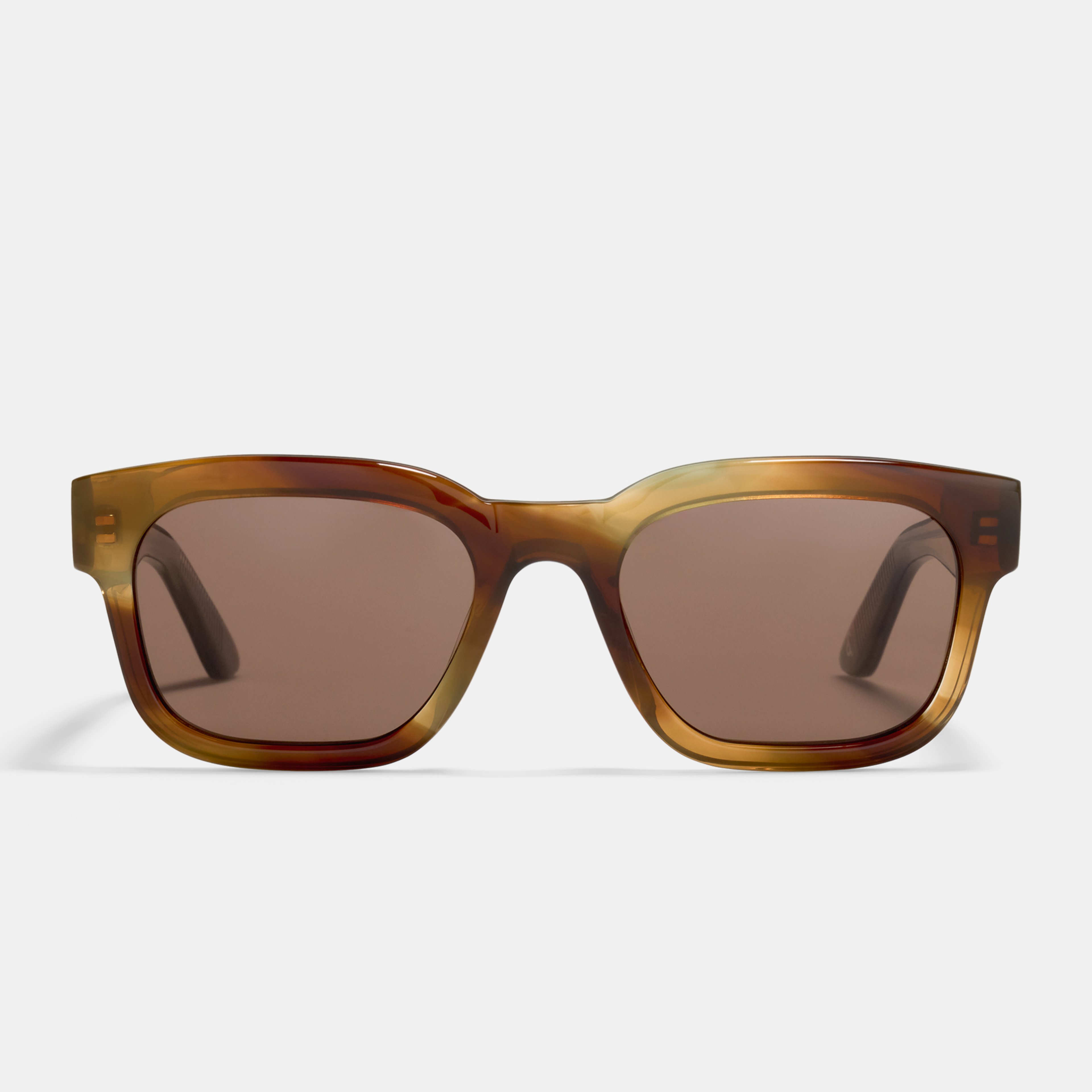 Ace & Tate Sonnenbrillen | Rechteckig Acetat in Orange, Gelb, Braun, Grün