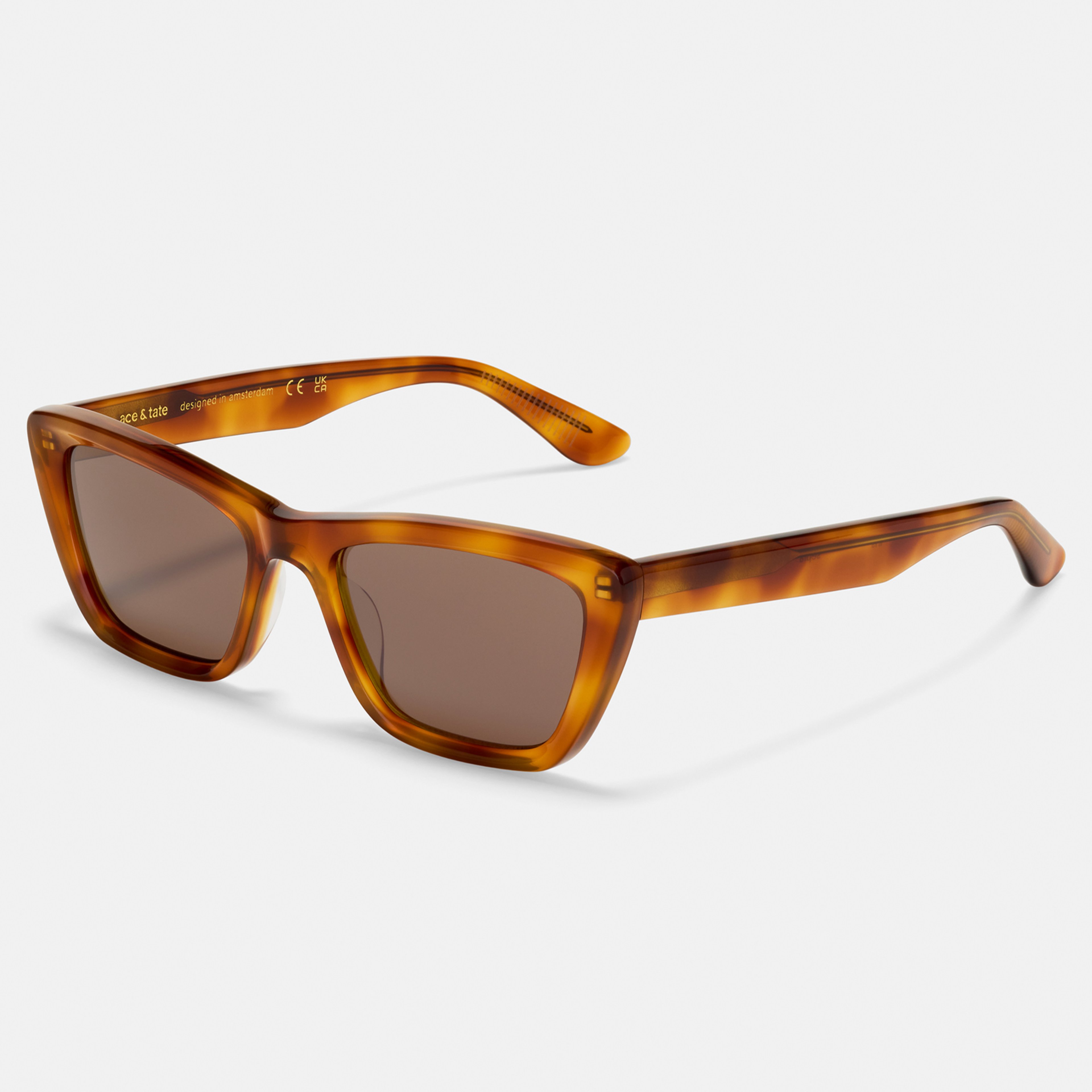Ace & Tate Sunglasses |  Acetate in Yellow, Orange