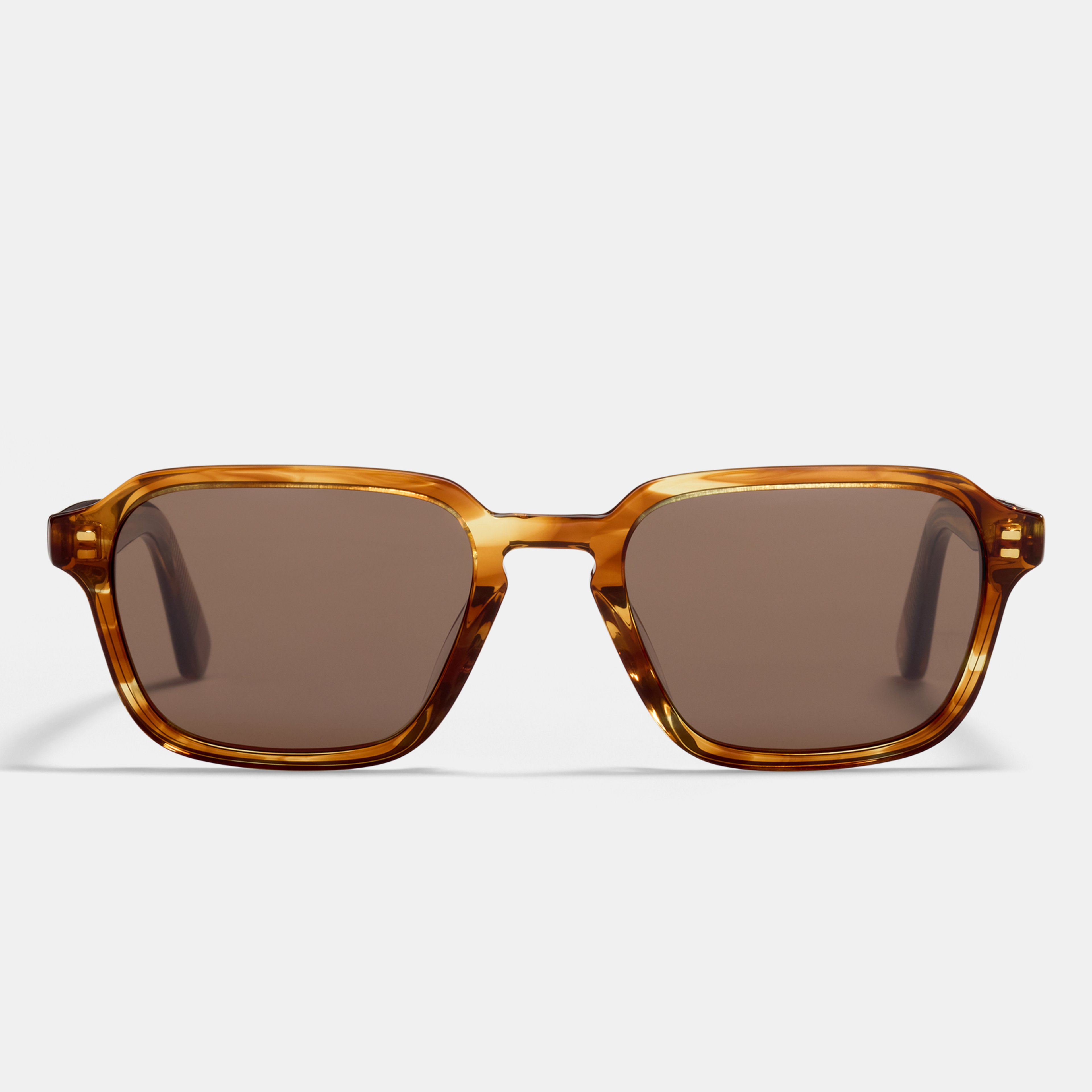 Ace & Tate Sonnenbrillen | Hexagonal Acetat in Braun, Orange