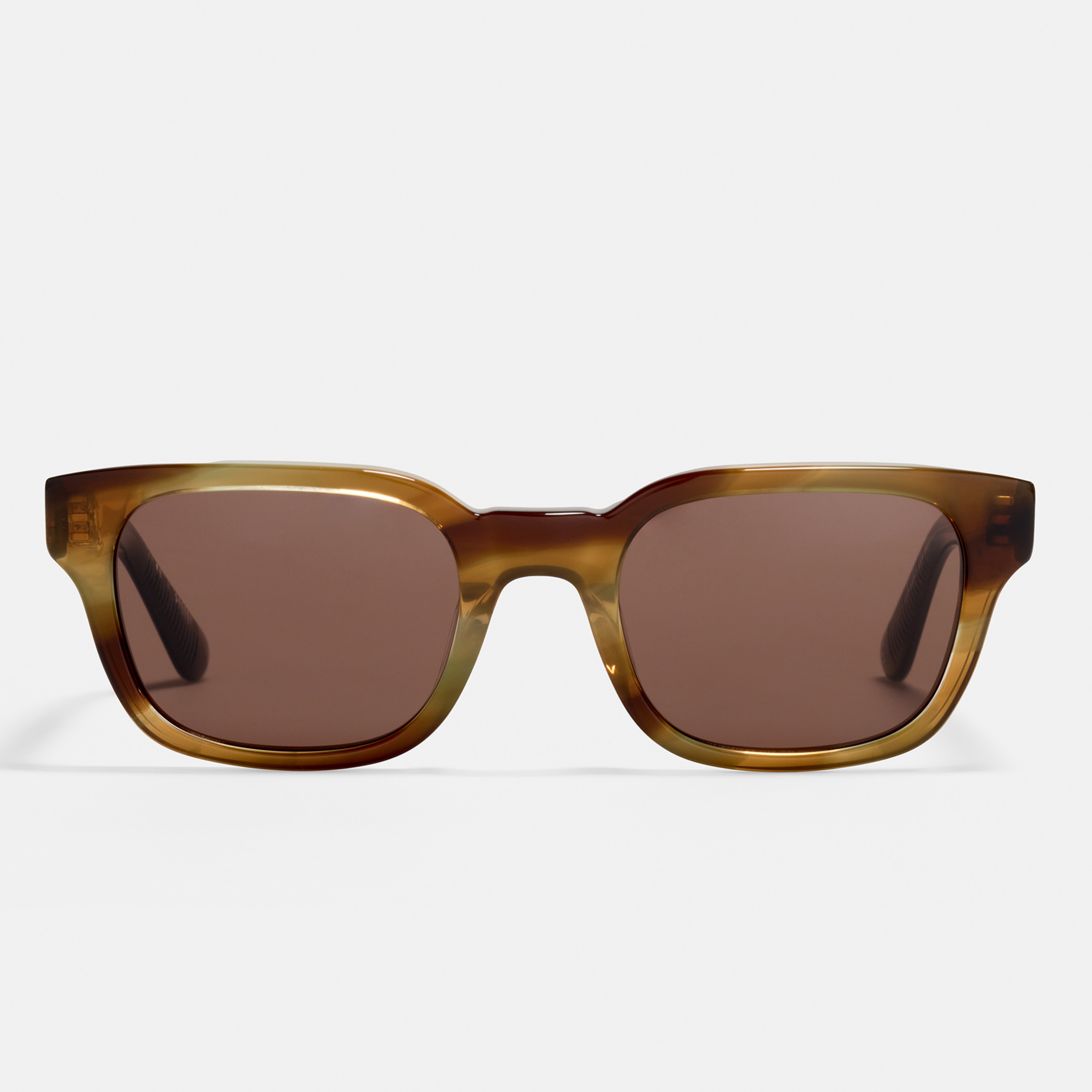 Ace & Tate Sonnenbrillen | Rechteckig Acetat in Orange, Gelb, Braun, Grün