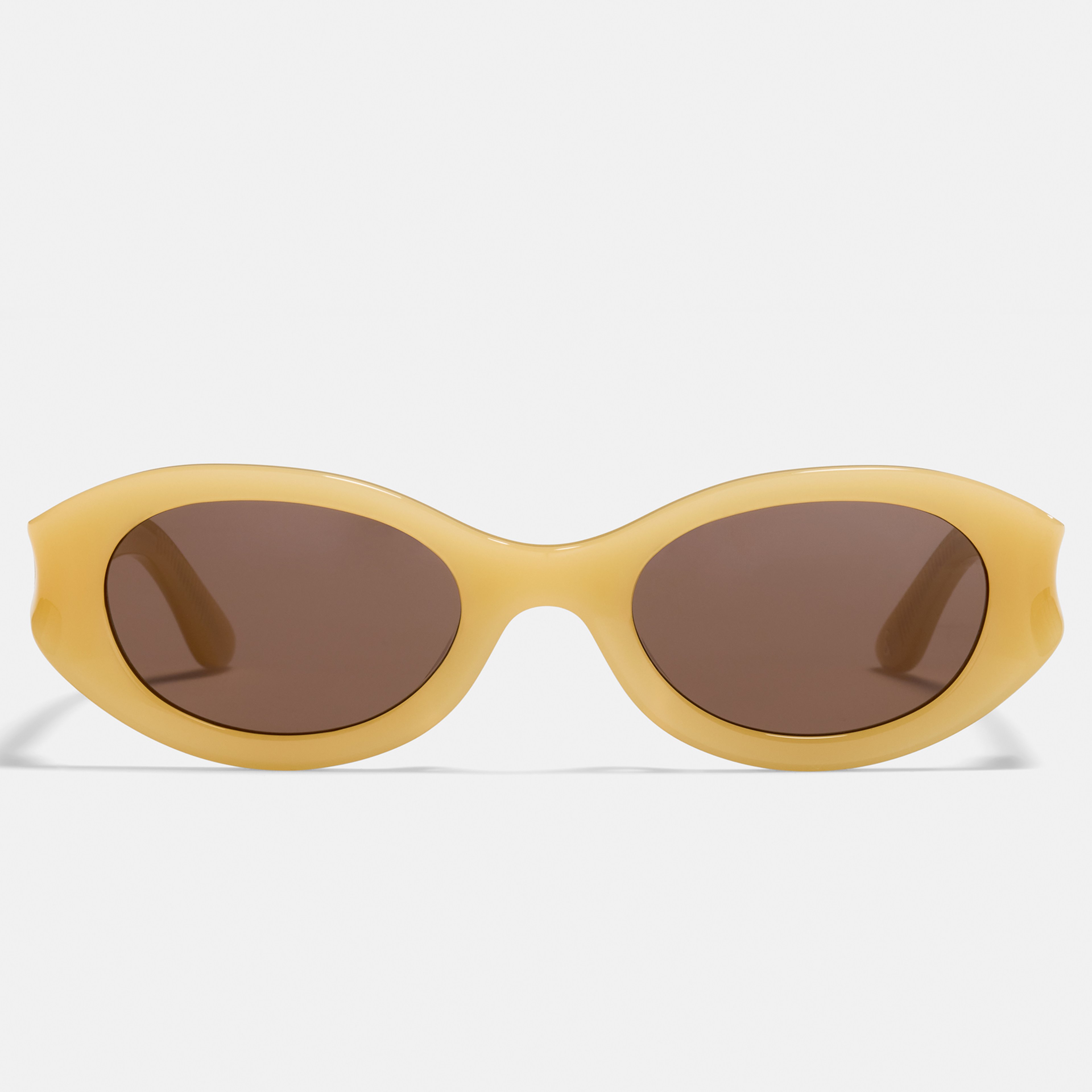 Ace & Tate Zonnebrillen | Oval Acetaat in Geel