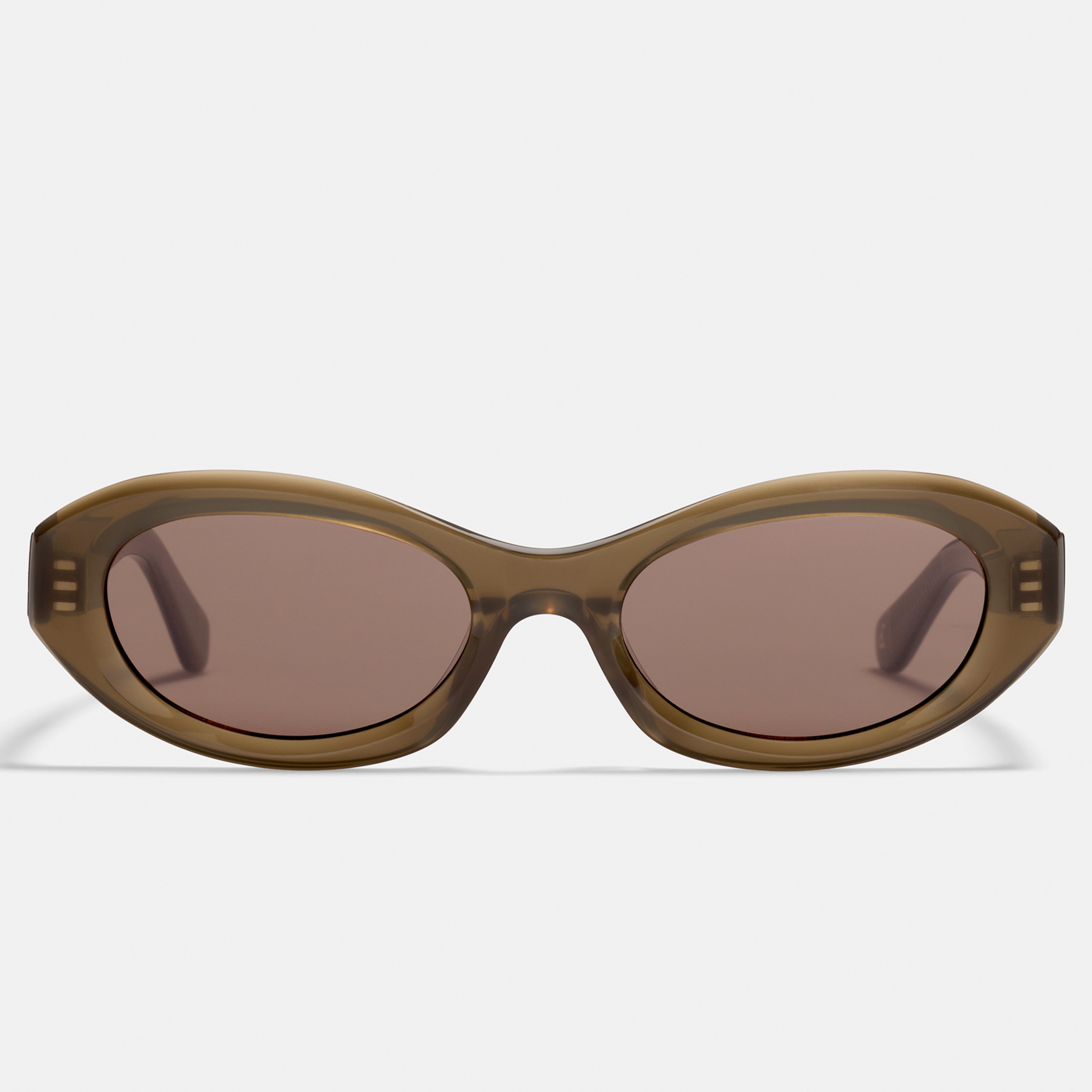 Ace & Tate Sunglasses | Oval Acetate in Green