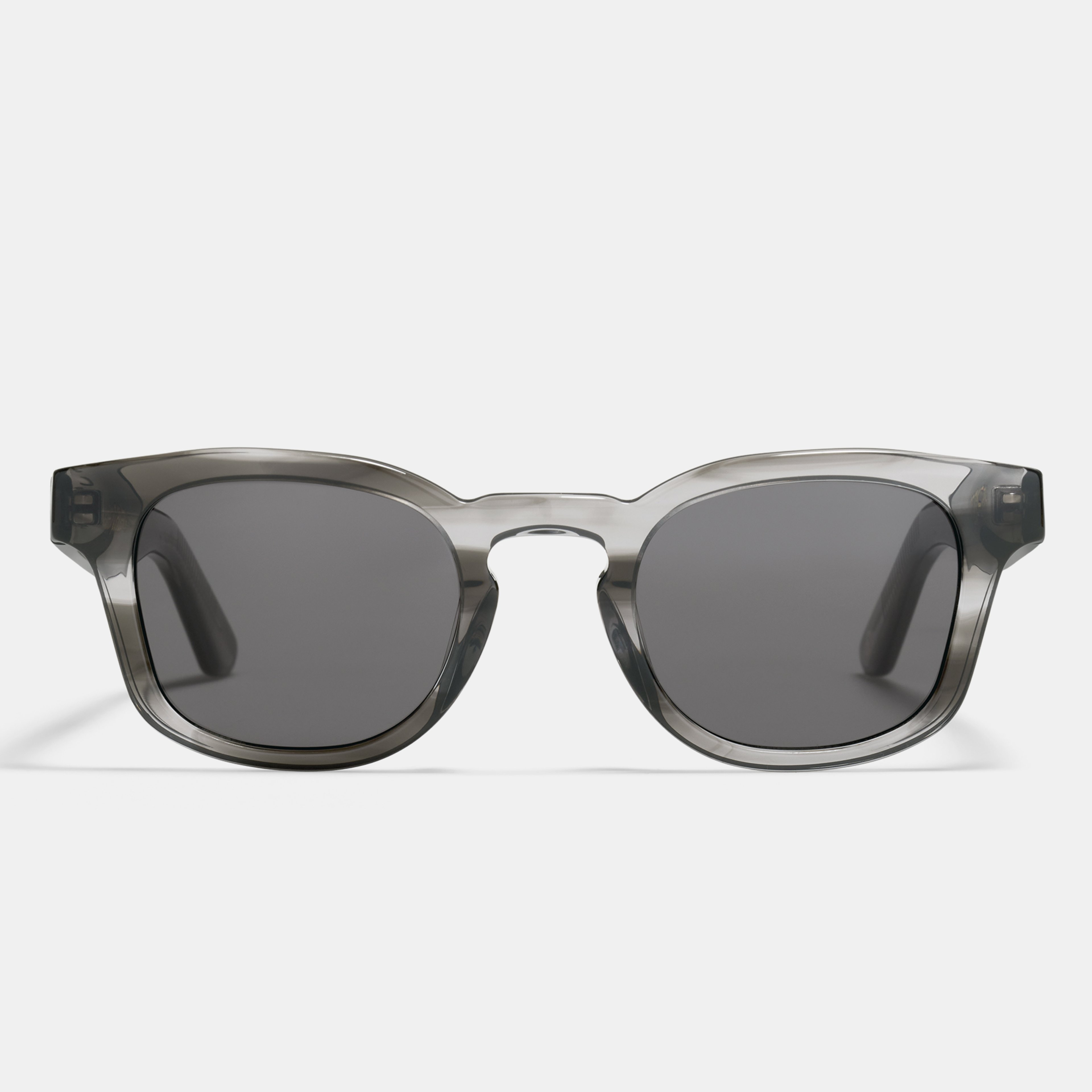 Ace & Tate Sunglasses | Round Acetate in Clear, Grey