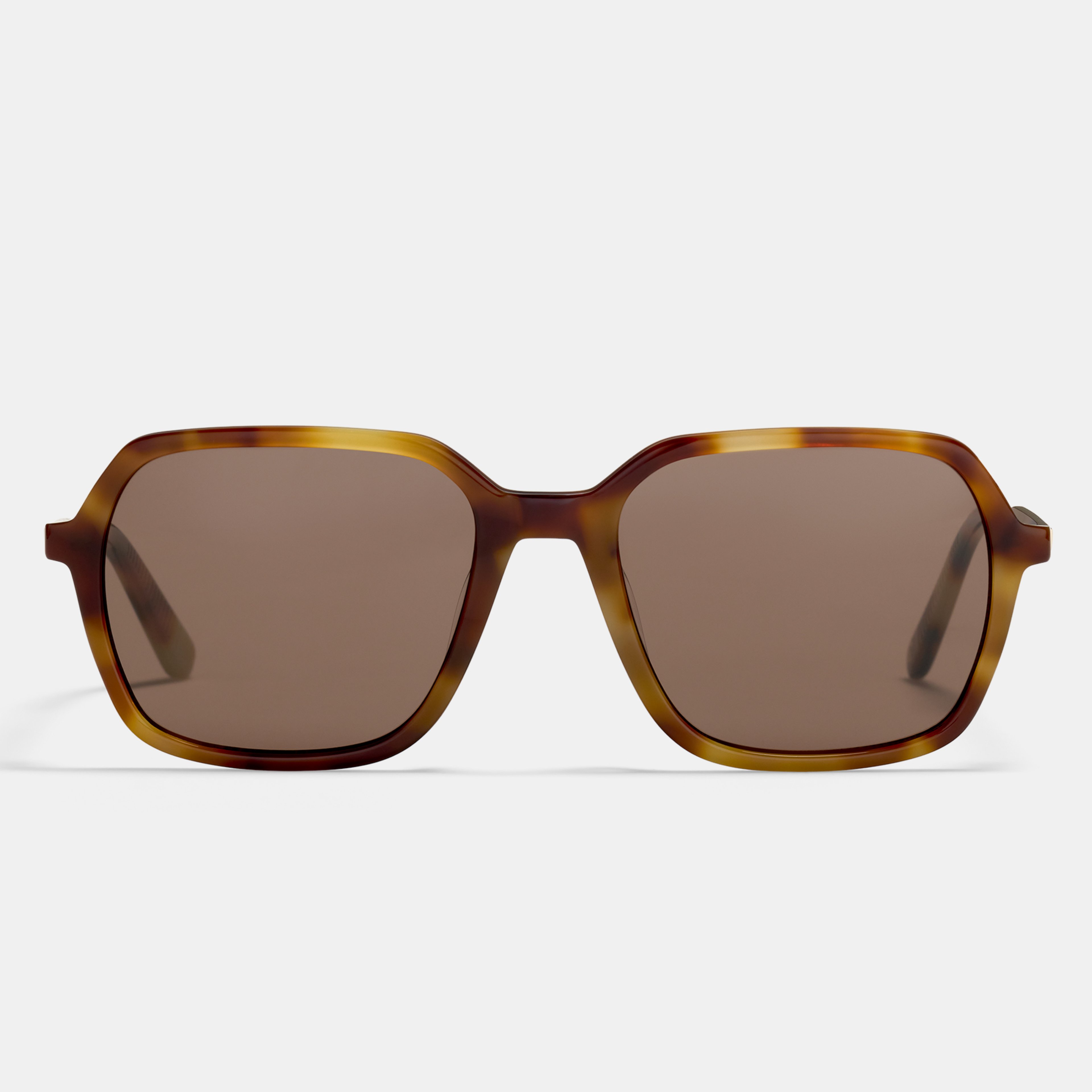 Ace & Tate Sonnenbrillen | Quadratisch Acetat in Braun, Gelb