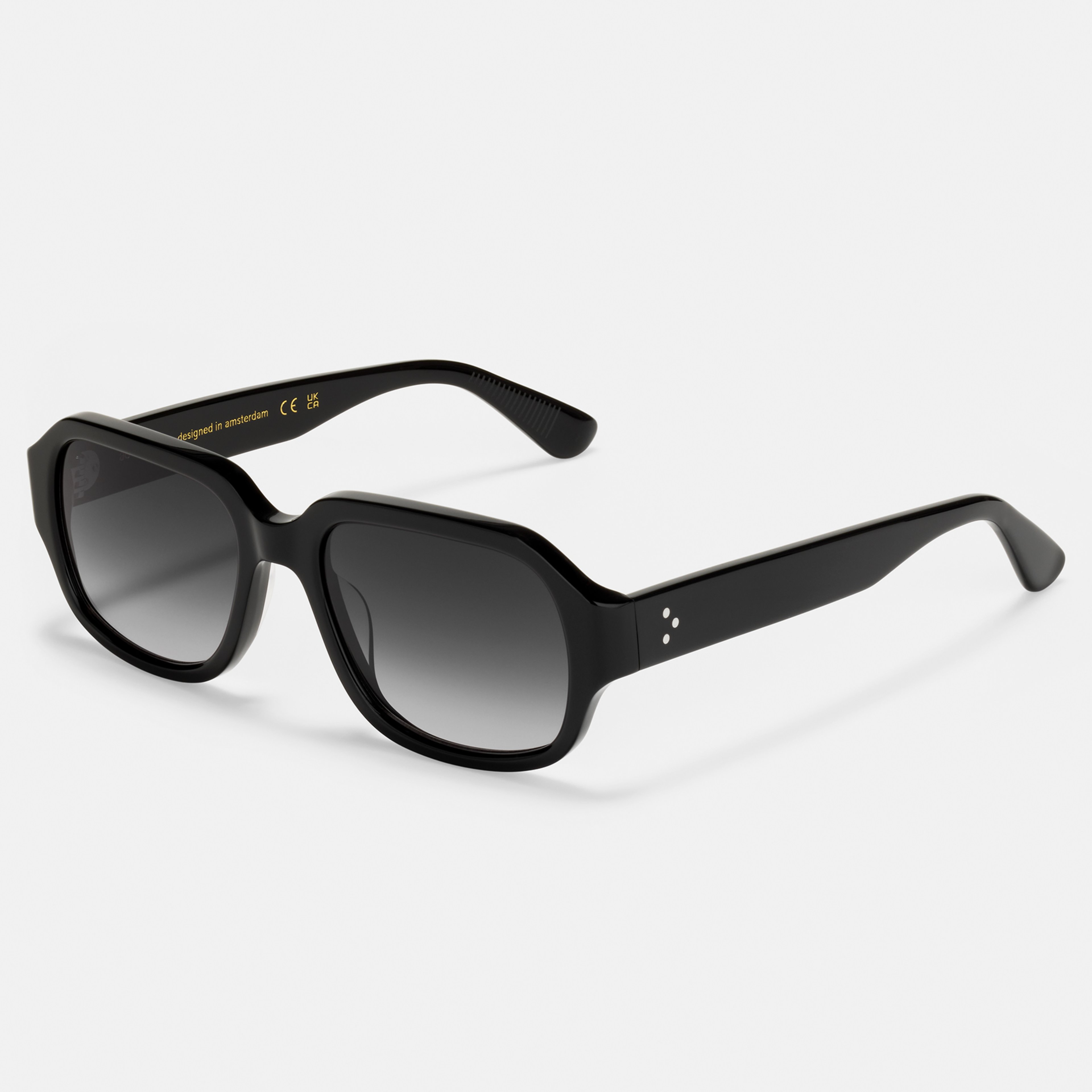 Ace & Tate Sunglasses | Square Acetate in Black