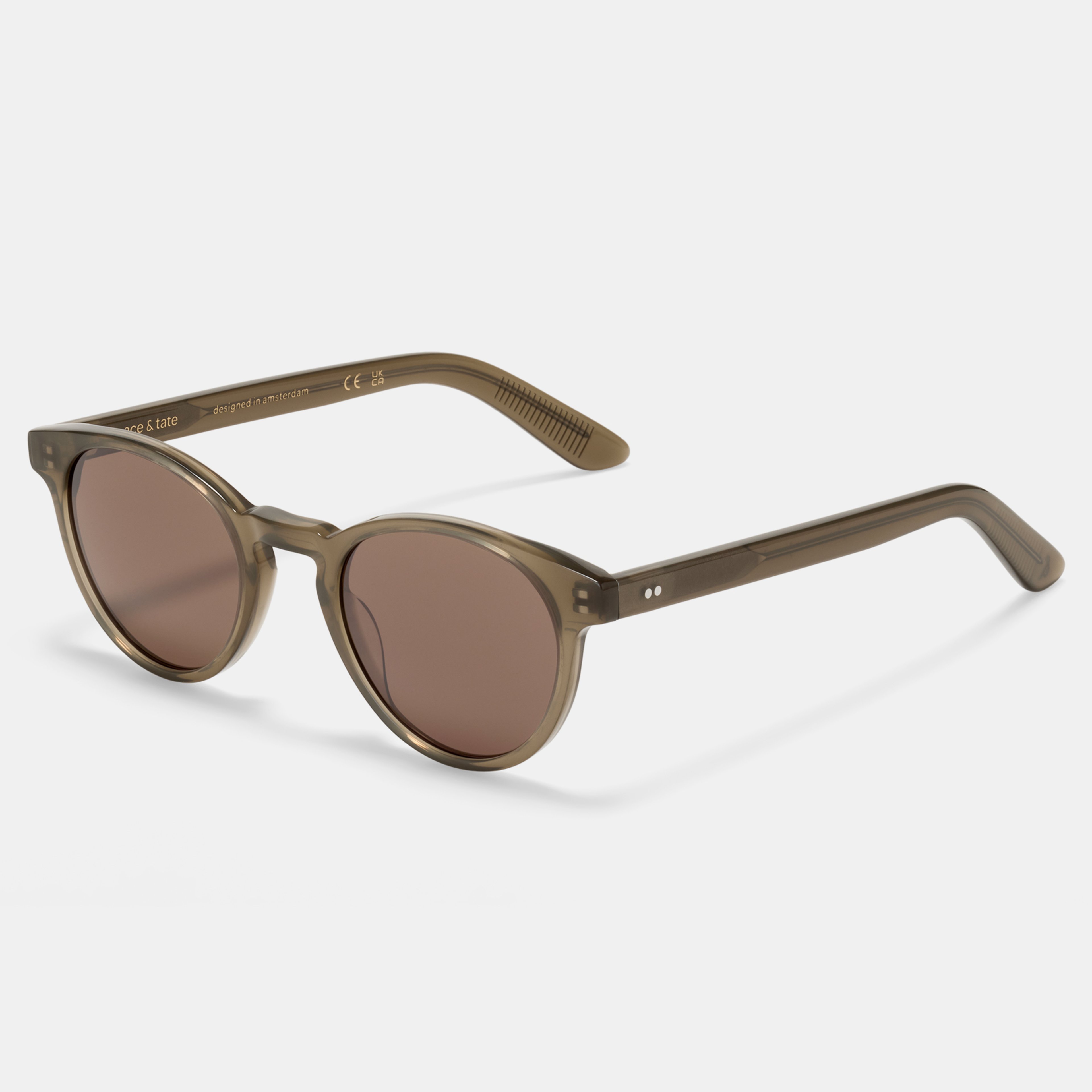 Ace & Tate Sonnenbrillen | Rund Acetat in Grün