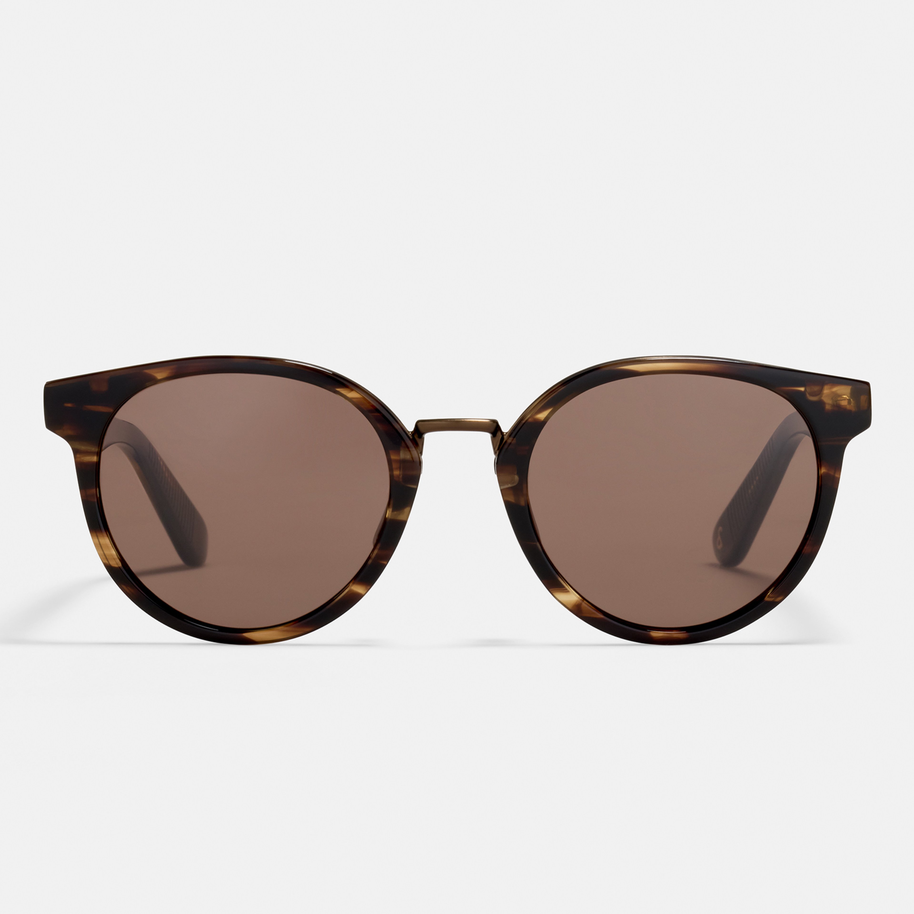 Ace & Tate Sonnenbrillen | Rund Acetat in Braun, Orange