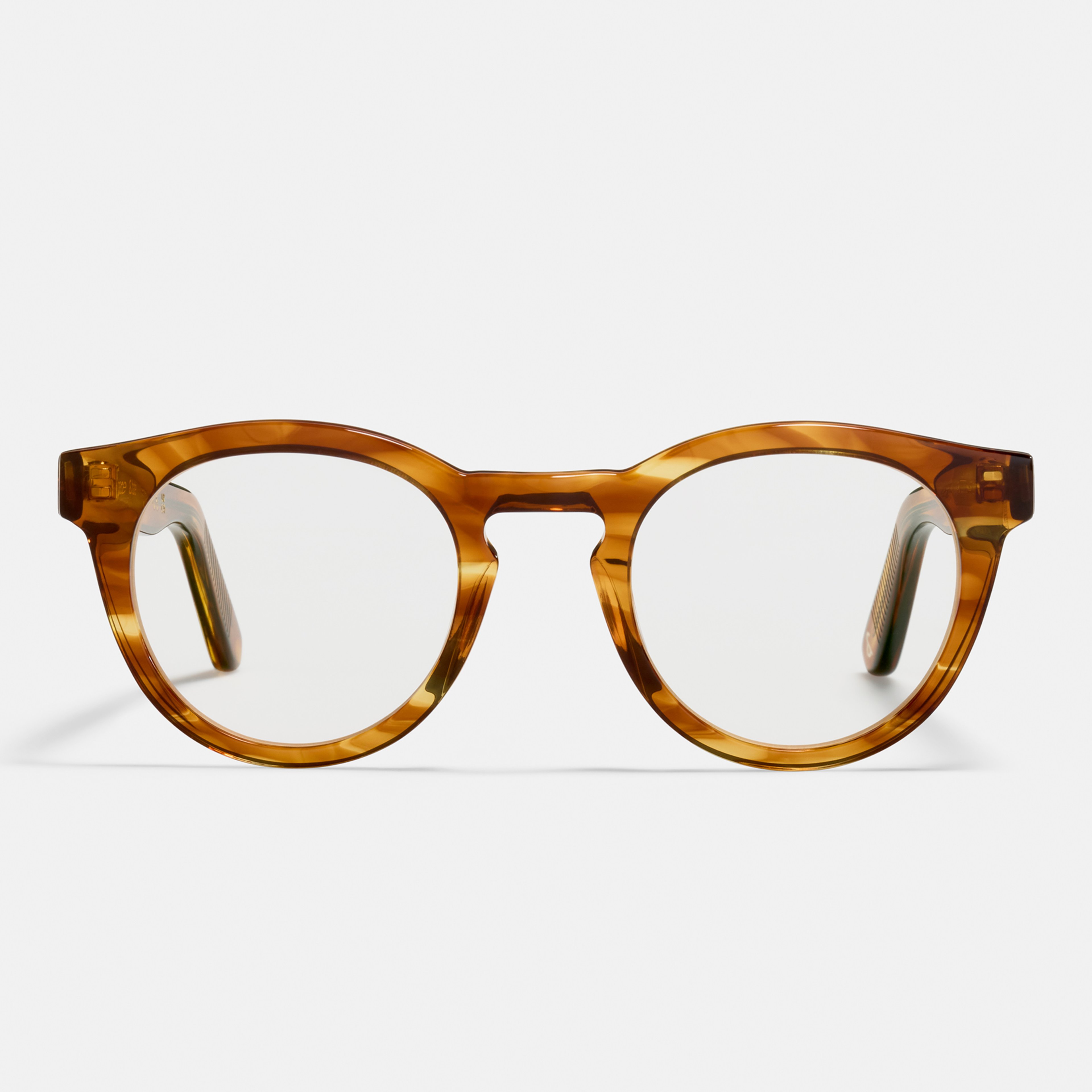 Ace & Tate Brillen | Rund Acetat in Braun, Orange