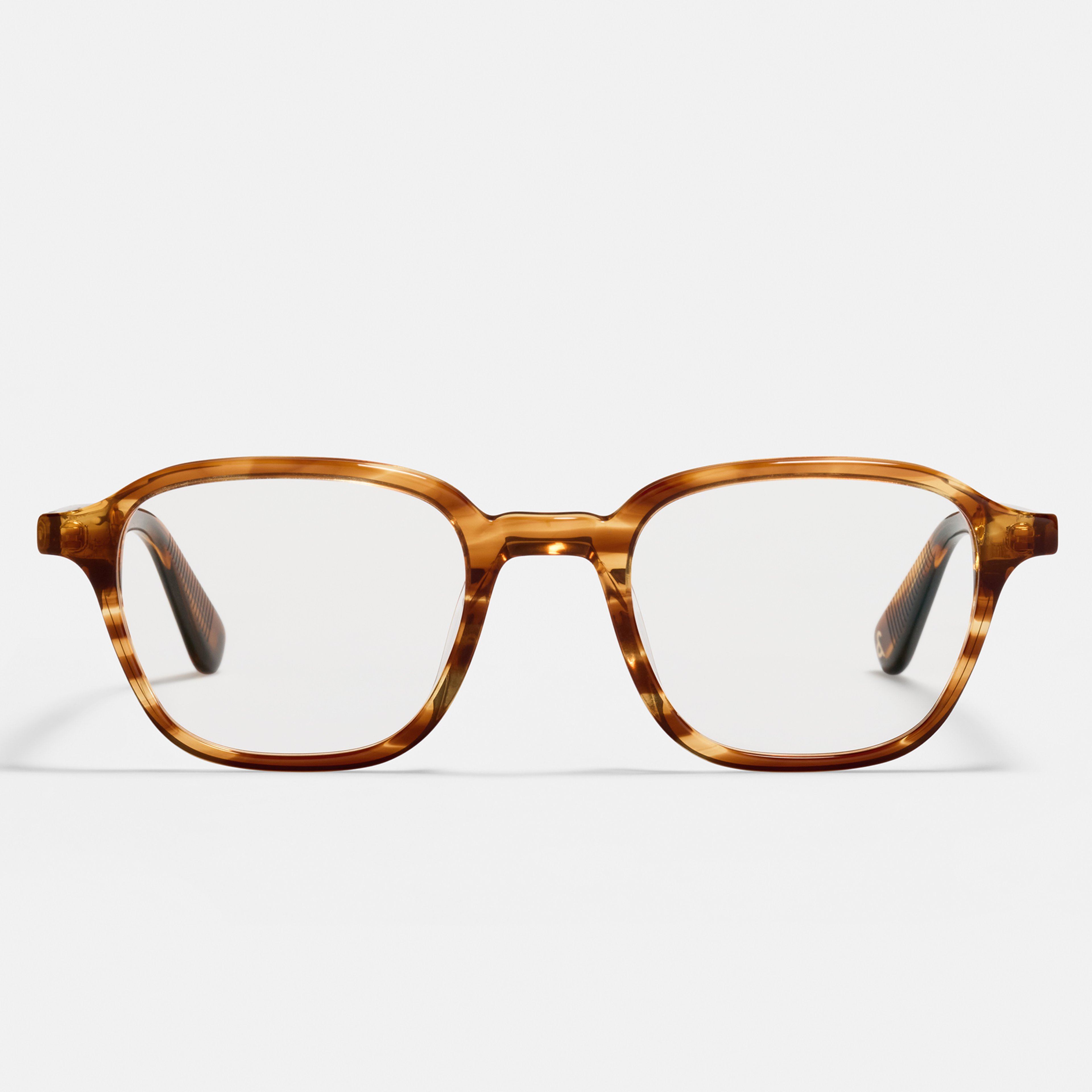 Ace & Tate Brillen | Vierkant Acetaat in Bruin, Oranje