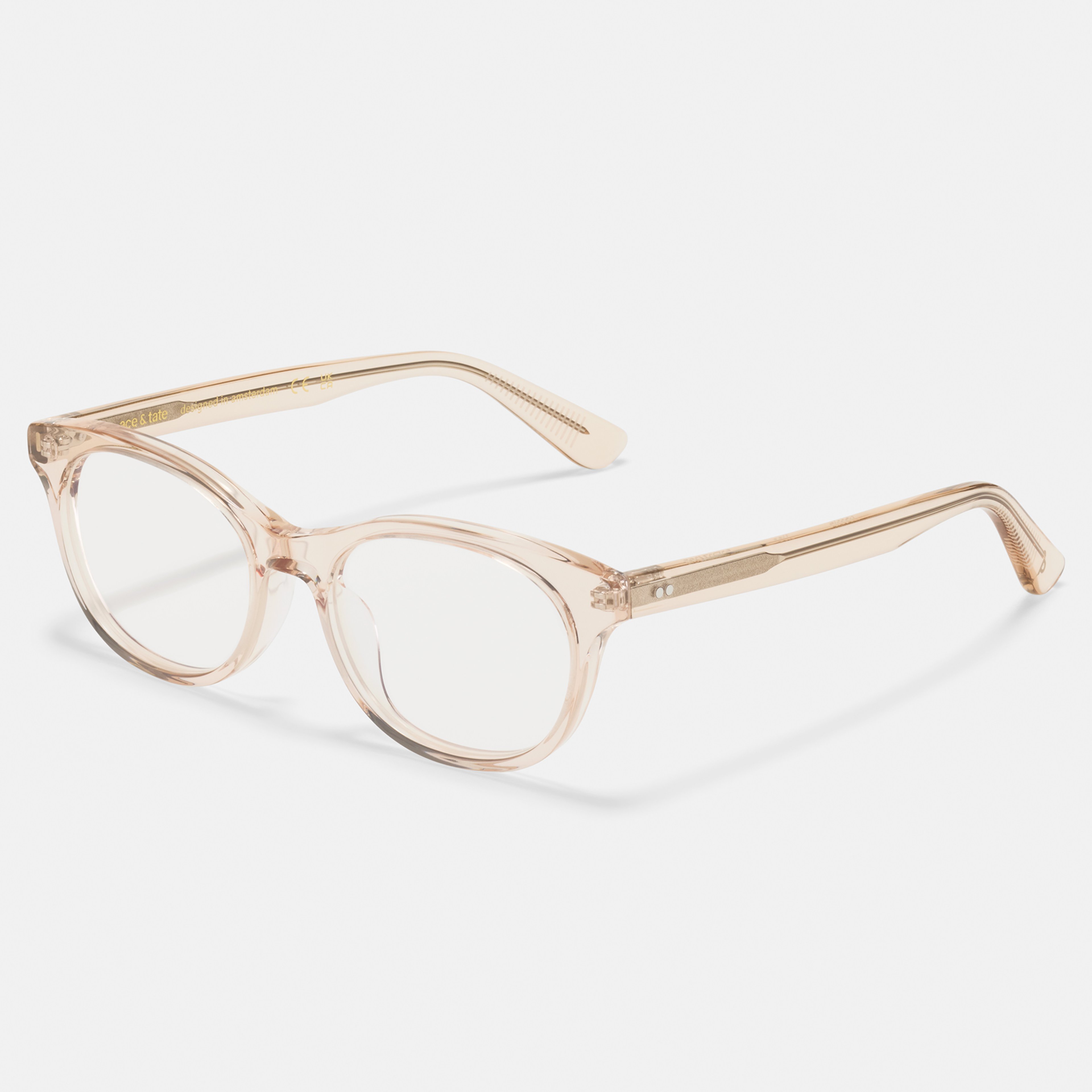 Ace & Tate Brillen | Rond Acetaat in Doorzichtig
