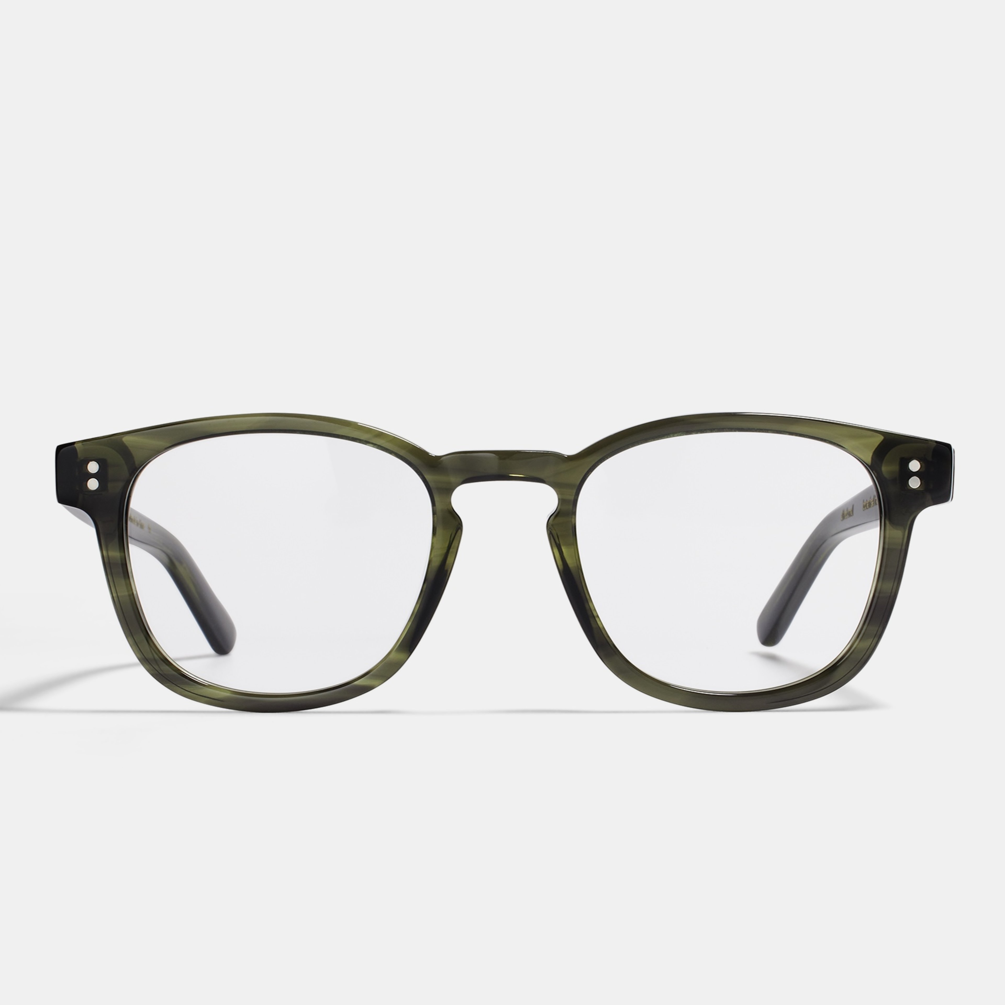 Ace & Tate Glasses | Square Acetate in Green