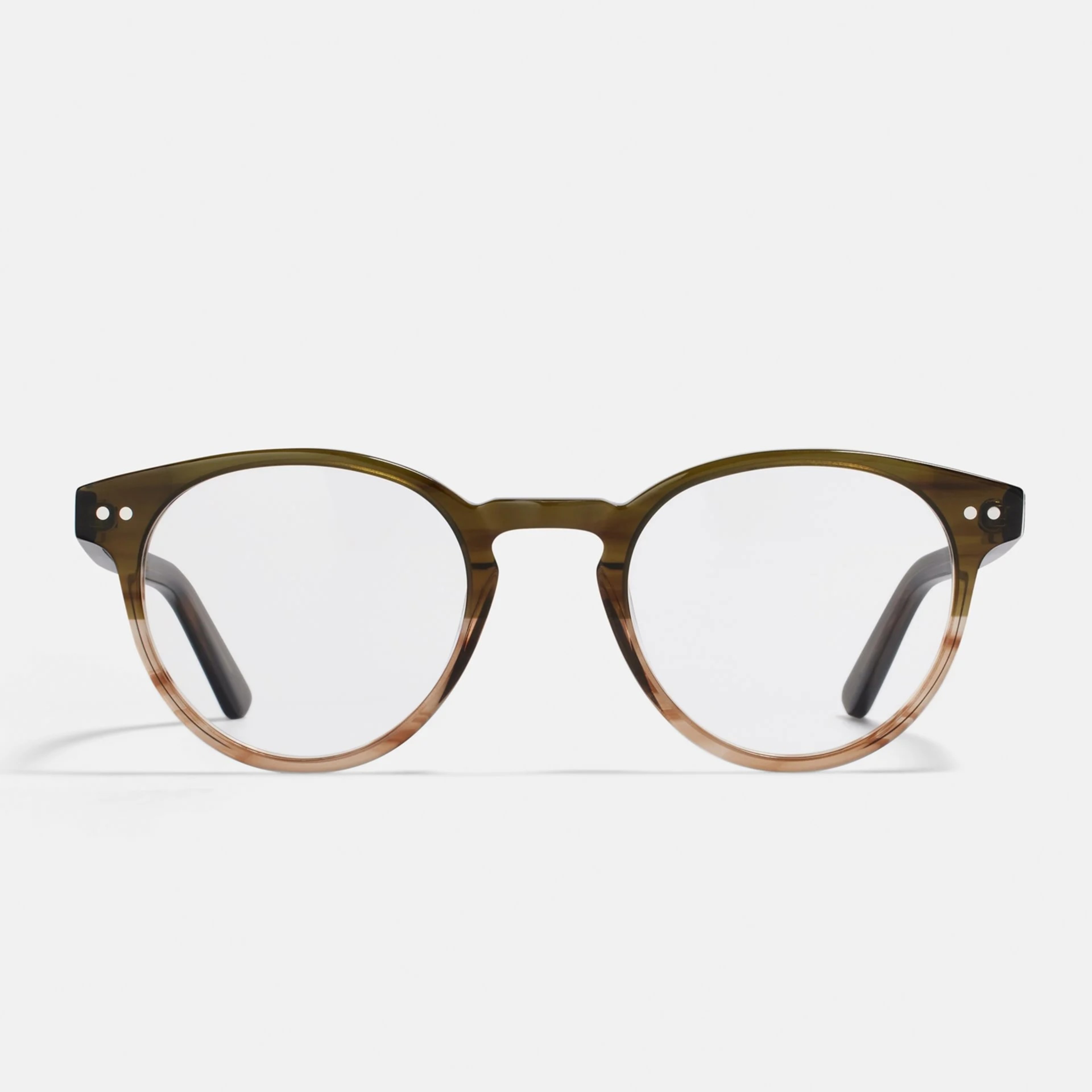 Ace & Tate Gafas | Redonda Acetato in Marrón, Verde