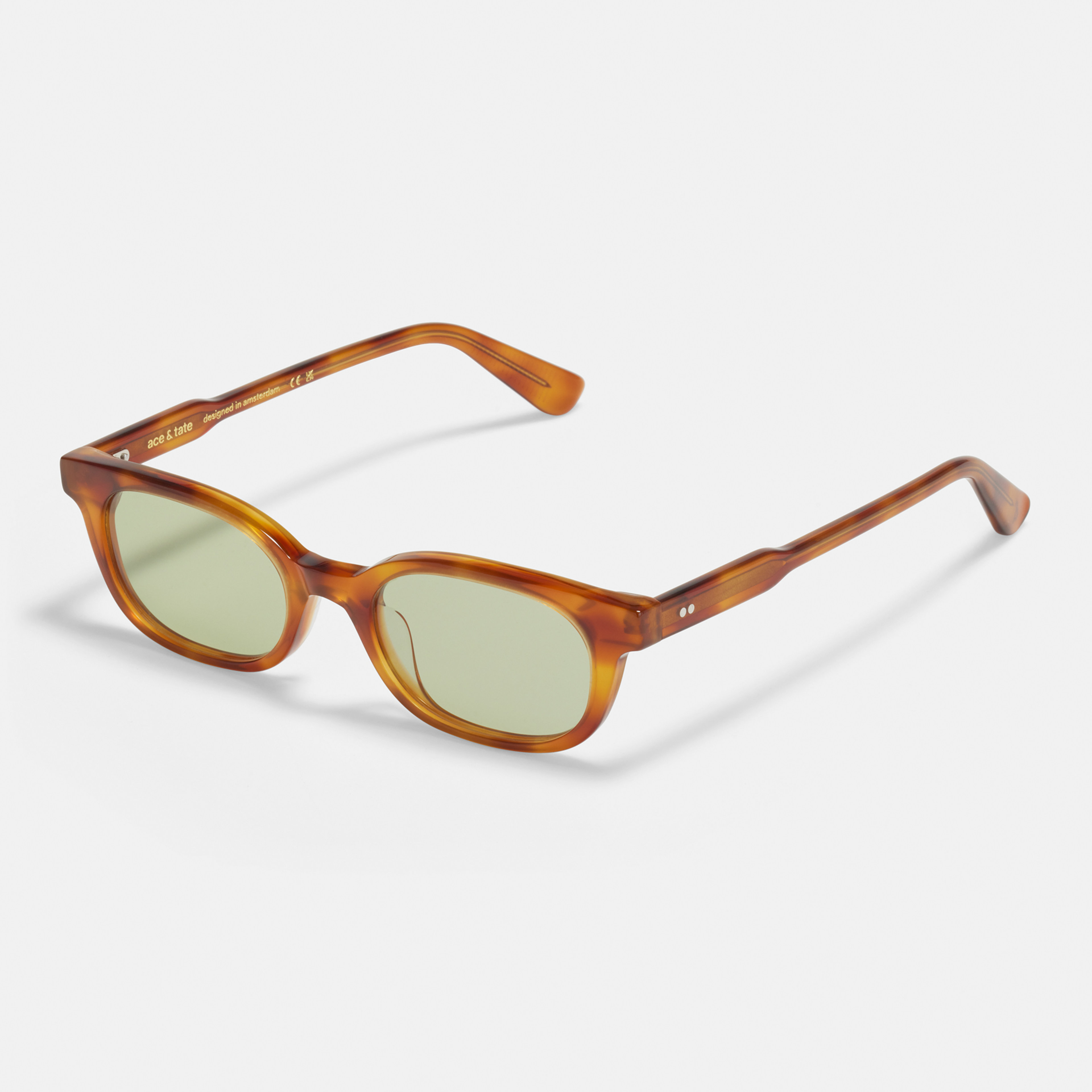 Ace & Tate Gafas de sol | Redonda Acetato in Marrón