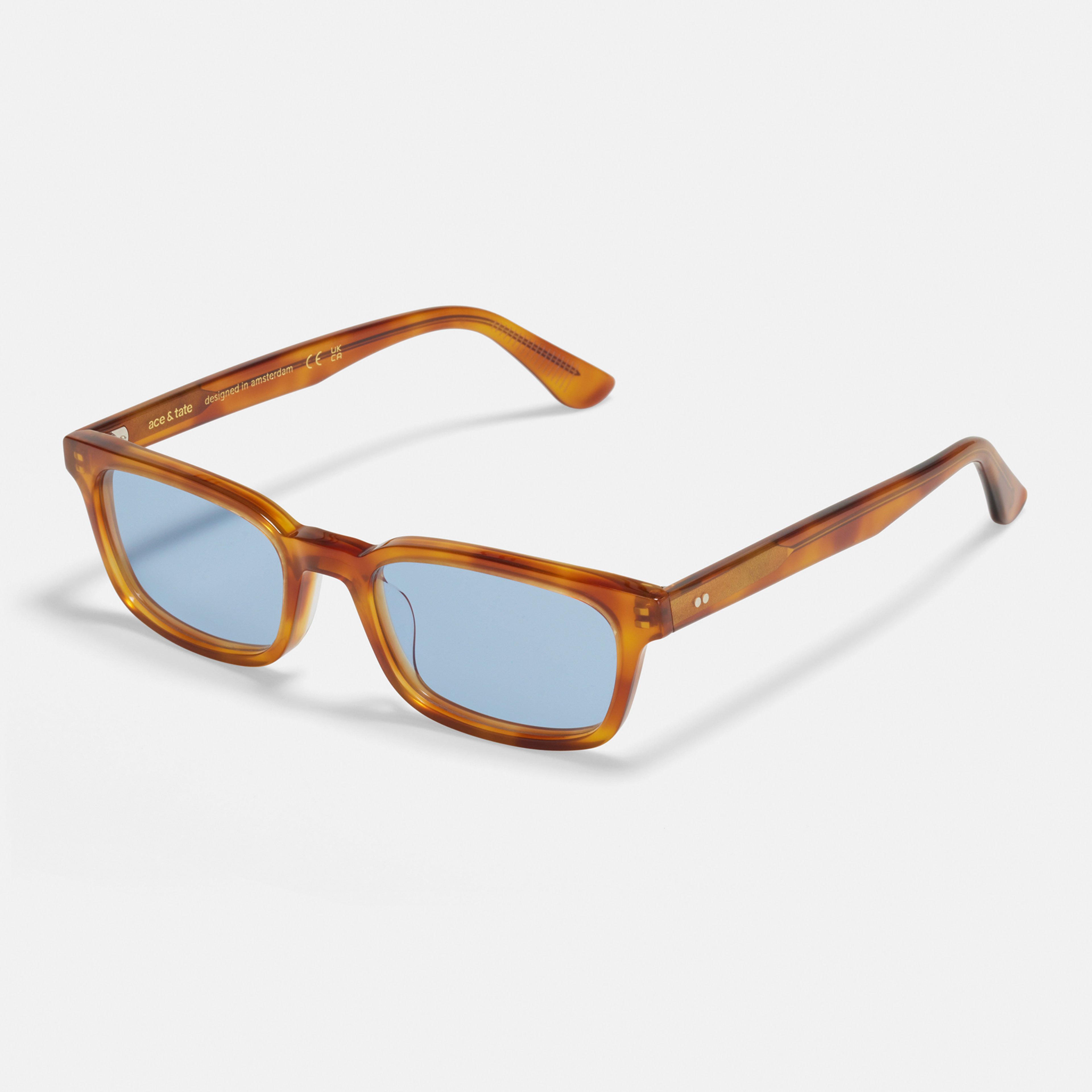 Ace & Tate Sunglasses | Square Acetate in Brown