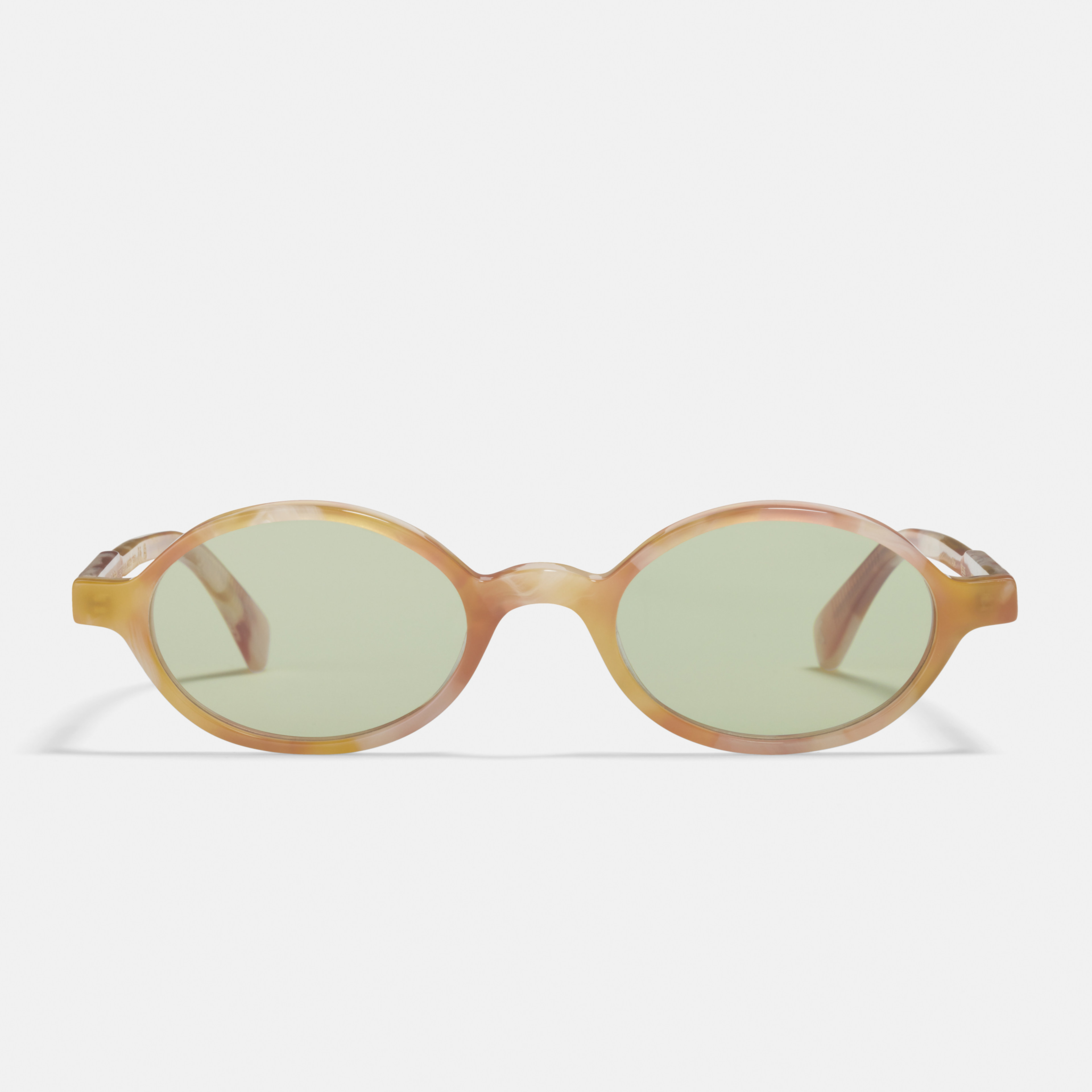 Ace & Tate Sunglasses | Round Acetate in Orange, White, Yellow