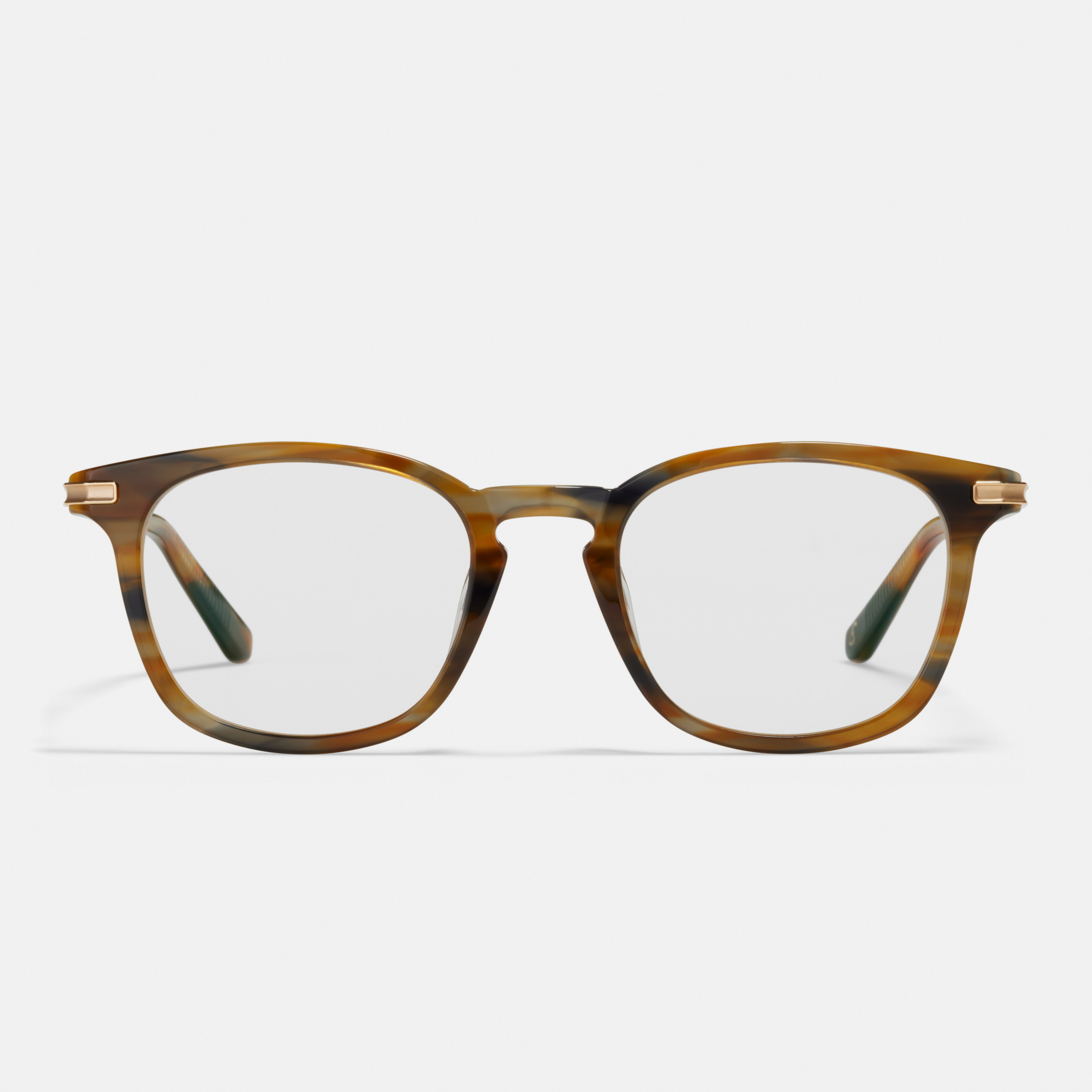 Ace & Tate Glasses | Hexagonal Acetate in Black, Brown, Orange