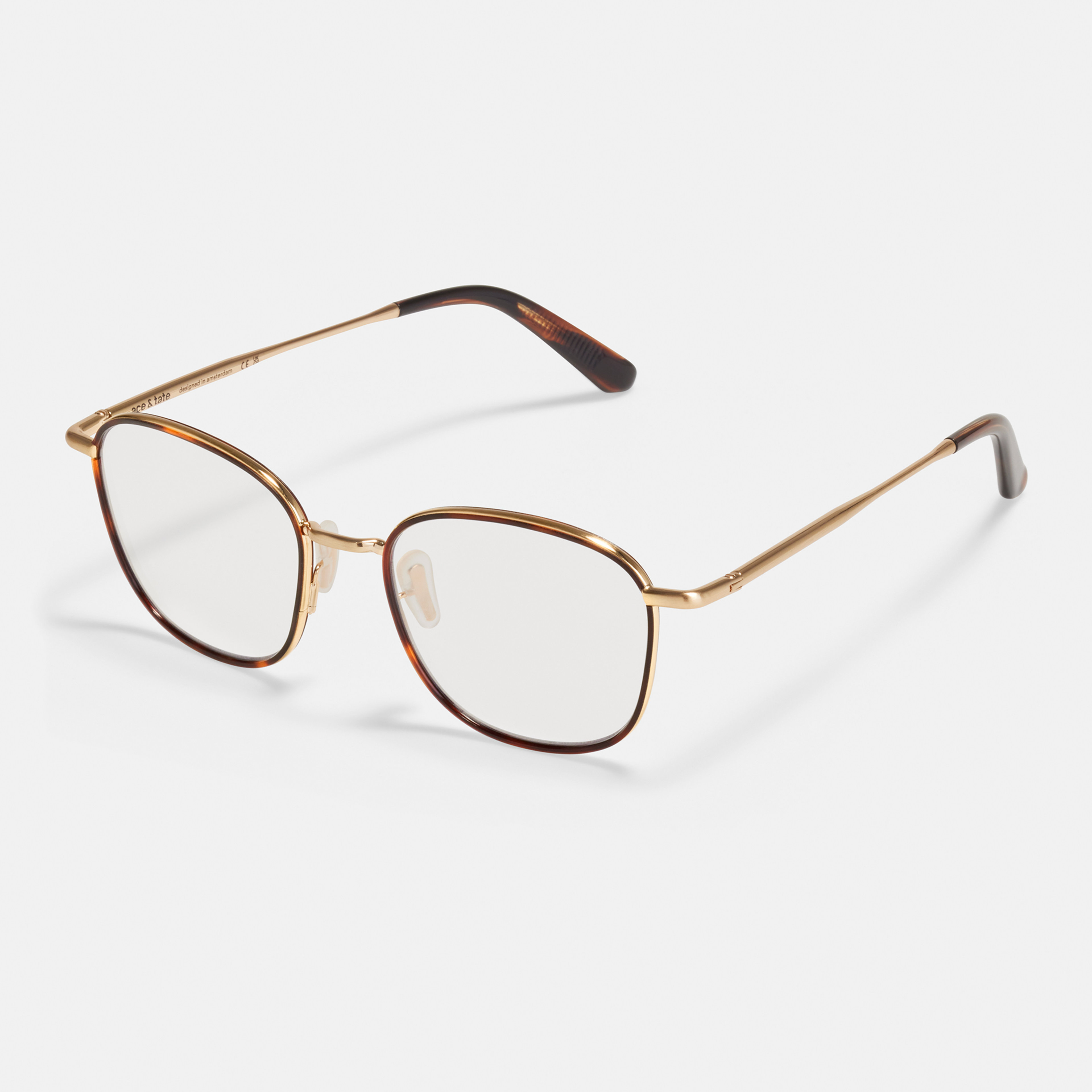 Ace & Tate Glasses |  Metal in Brown, Gold, Orange