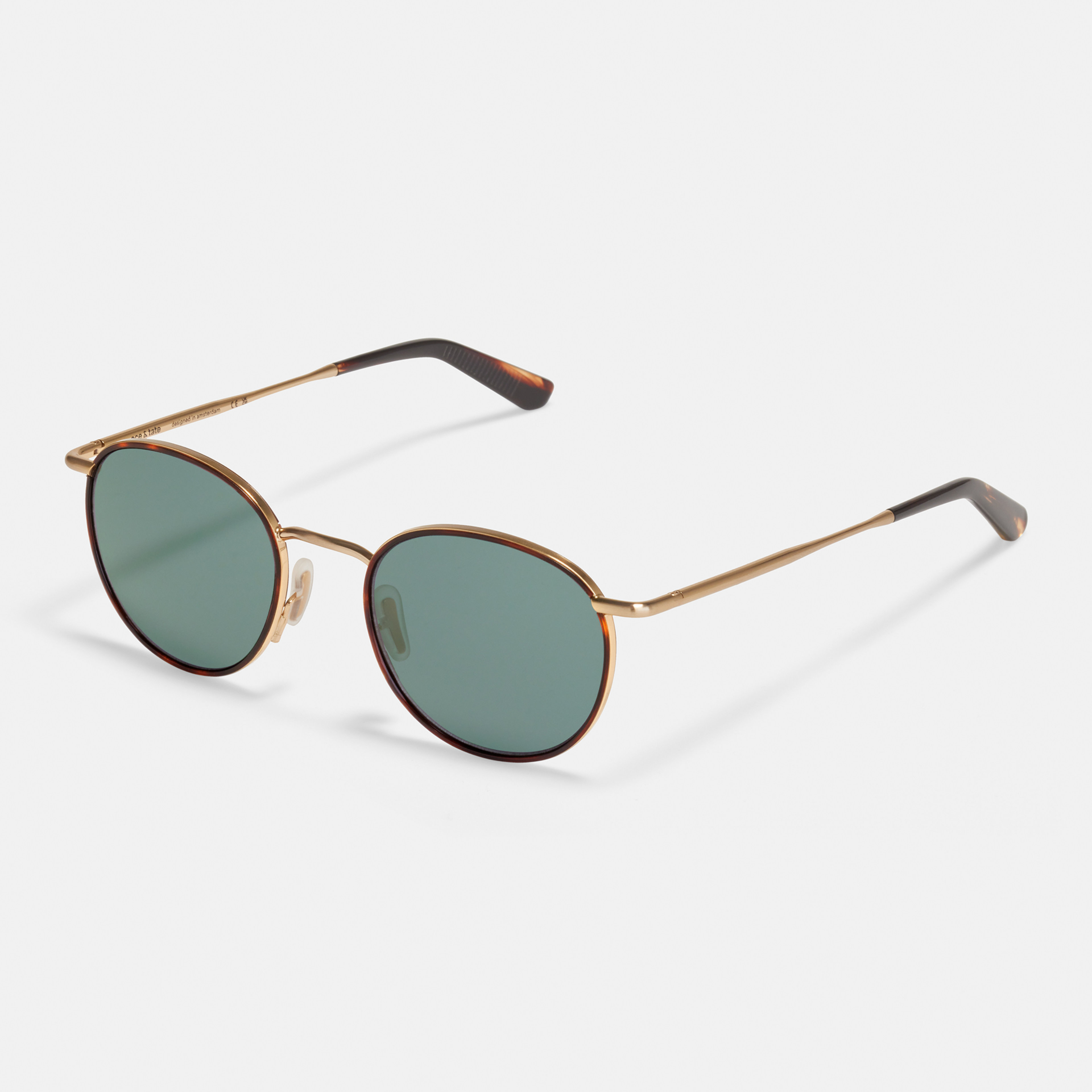 Ace & Tate Sunglasses |  Metal in Brown, Gold, Orange