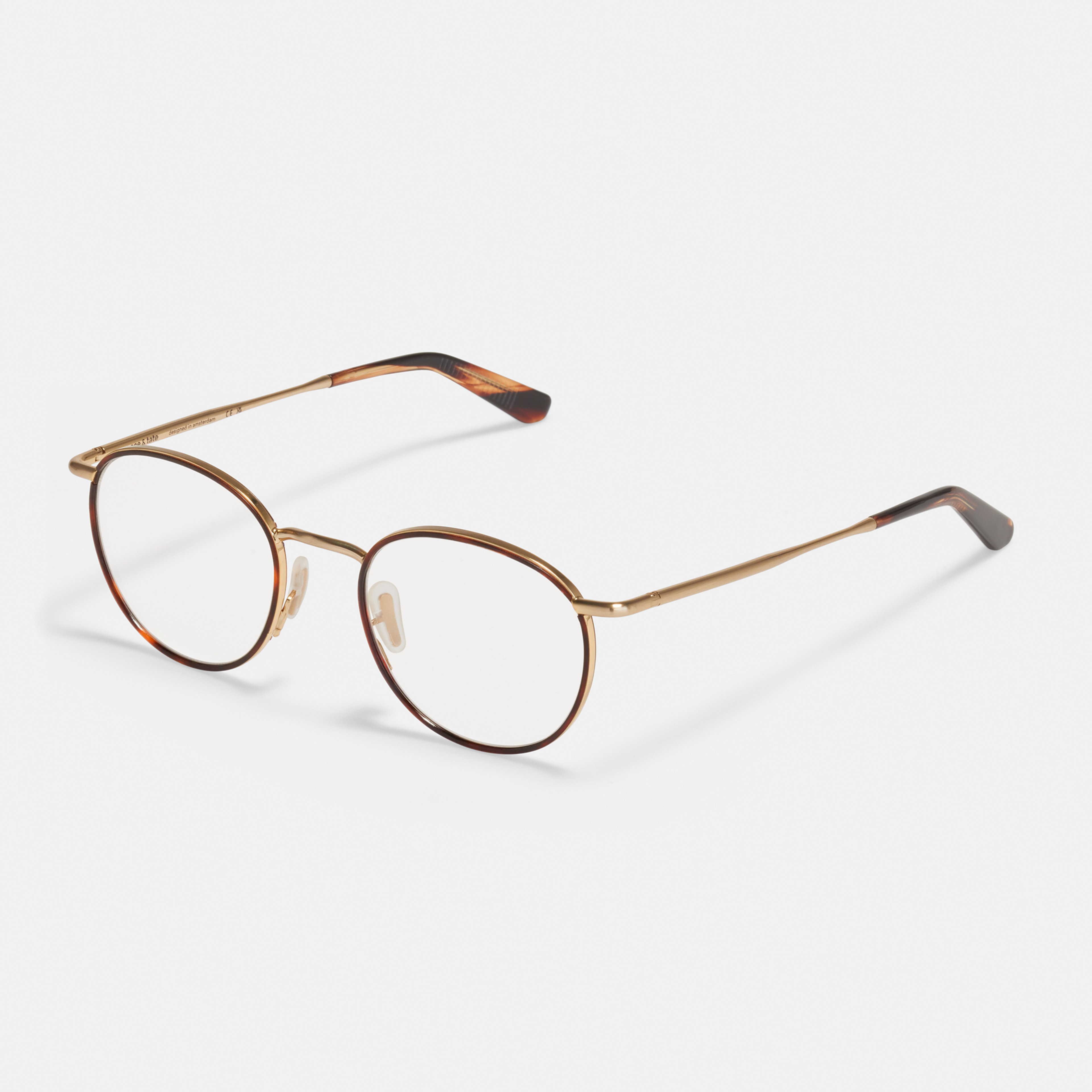 Ace & Tate Glasses |  Metal in Brown, Gold, Orange
