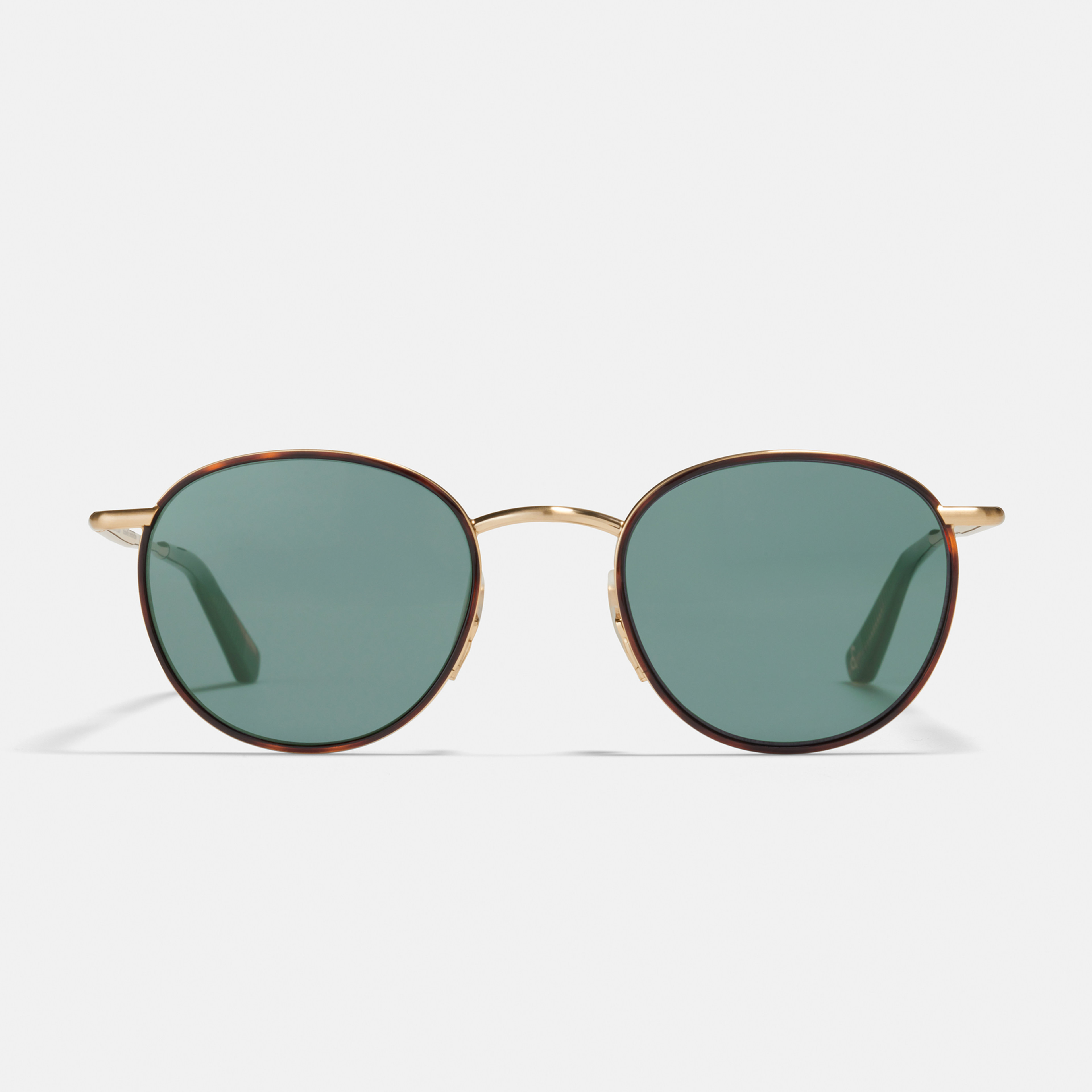 Ace & Tate Sunglasses | Round Metal in Brown, Gold, Orange