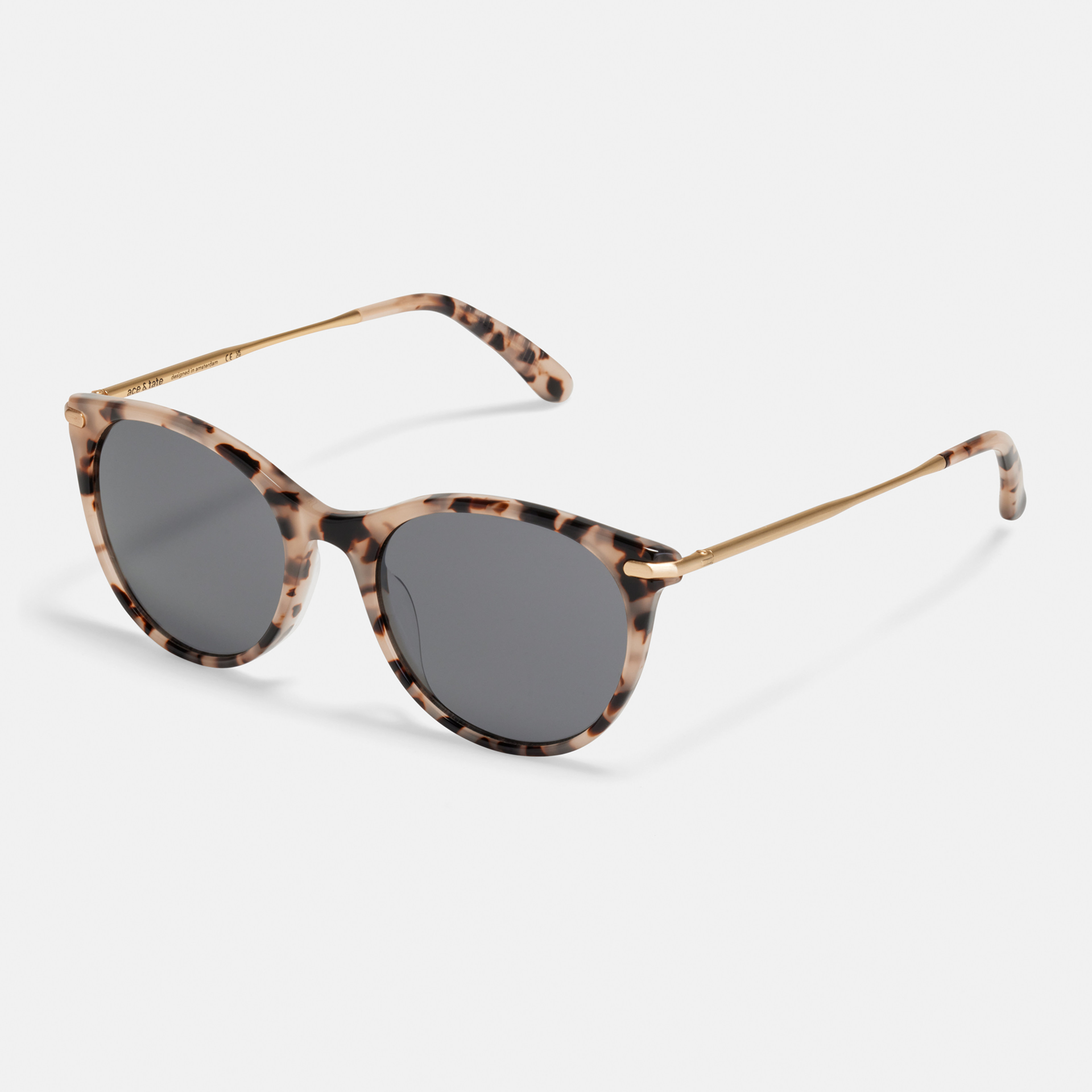 Ace & Tate Sunglasses |  Acetate in Beige, Brown