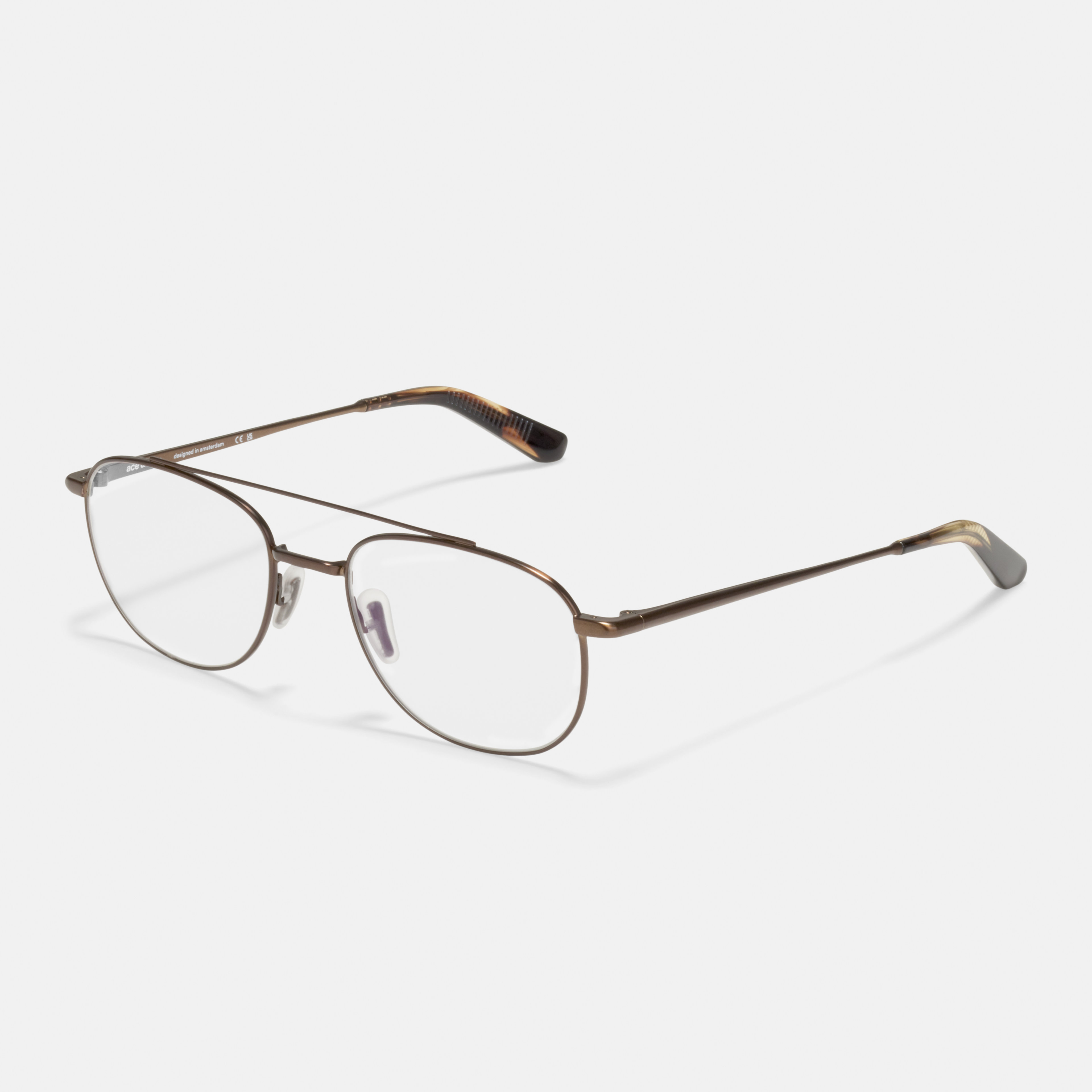 Ace & Tate Brillen |  Metall in Braun