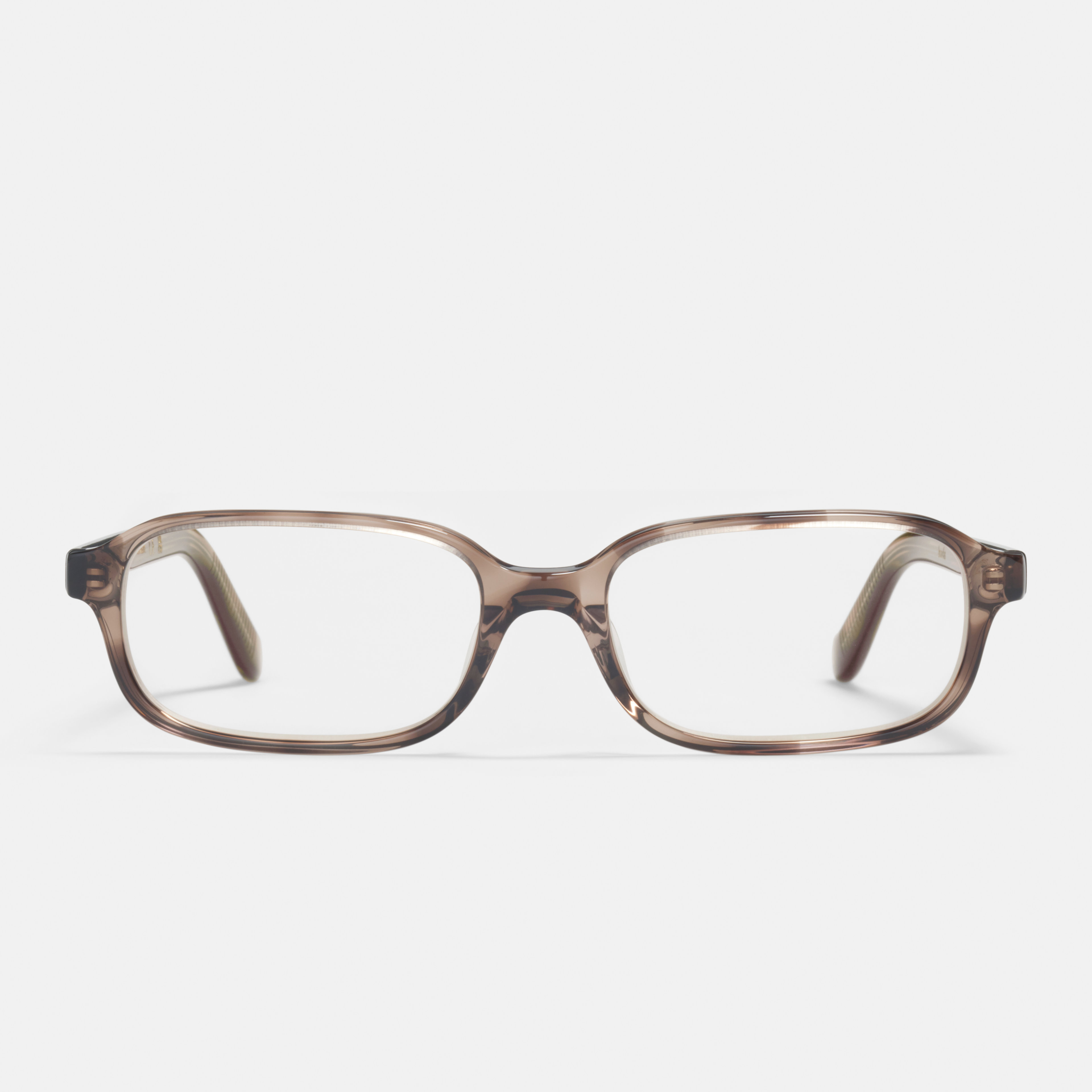 Ace & Tate Glasses | Rectangle Acetate in Beige, Brown
