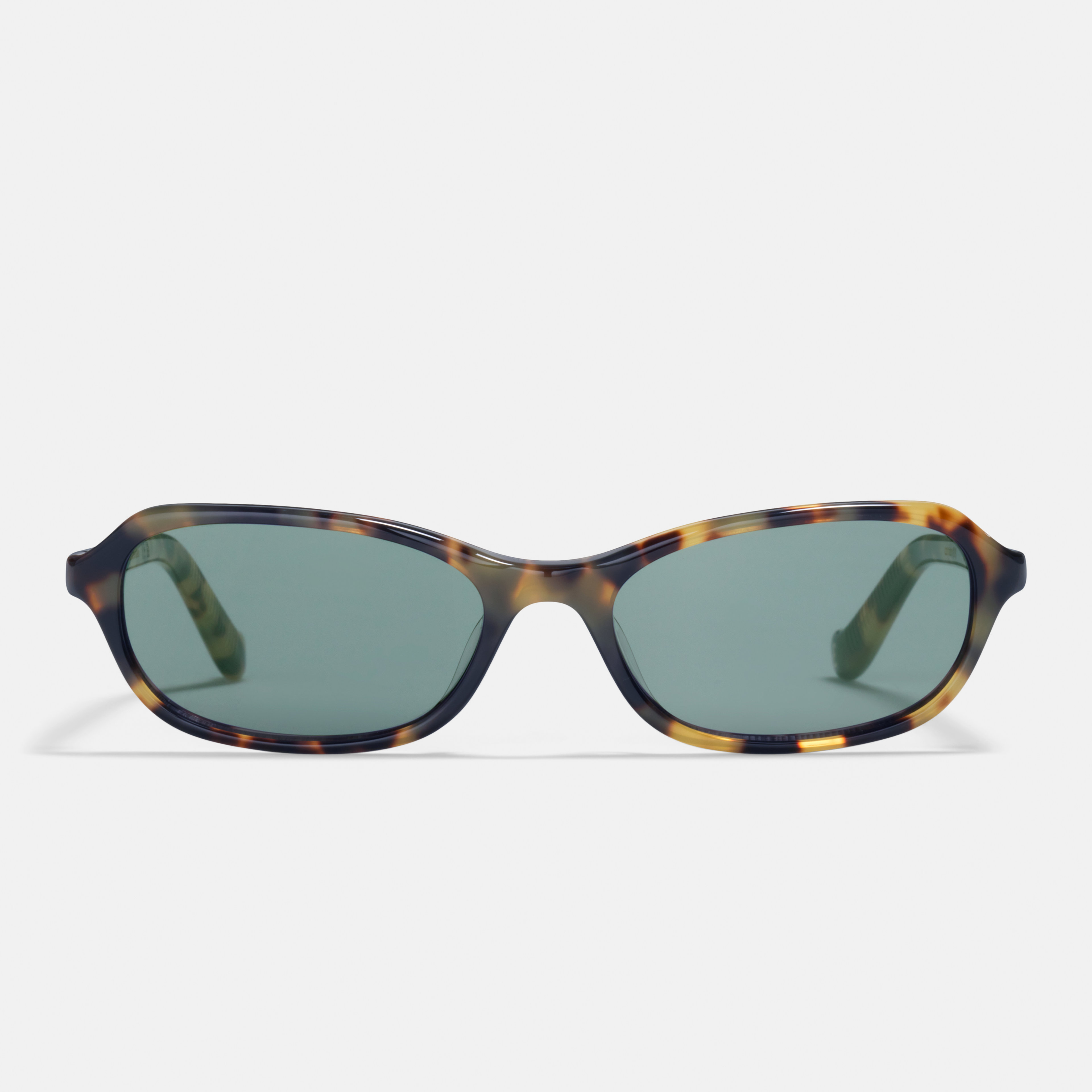 Ace & Tate Solaires | Ovale Acétate in Marron, Jaune