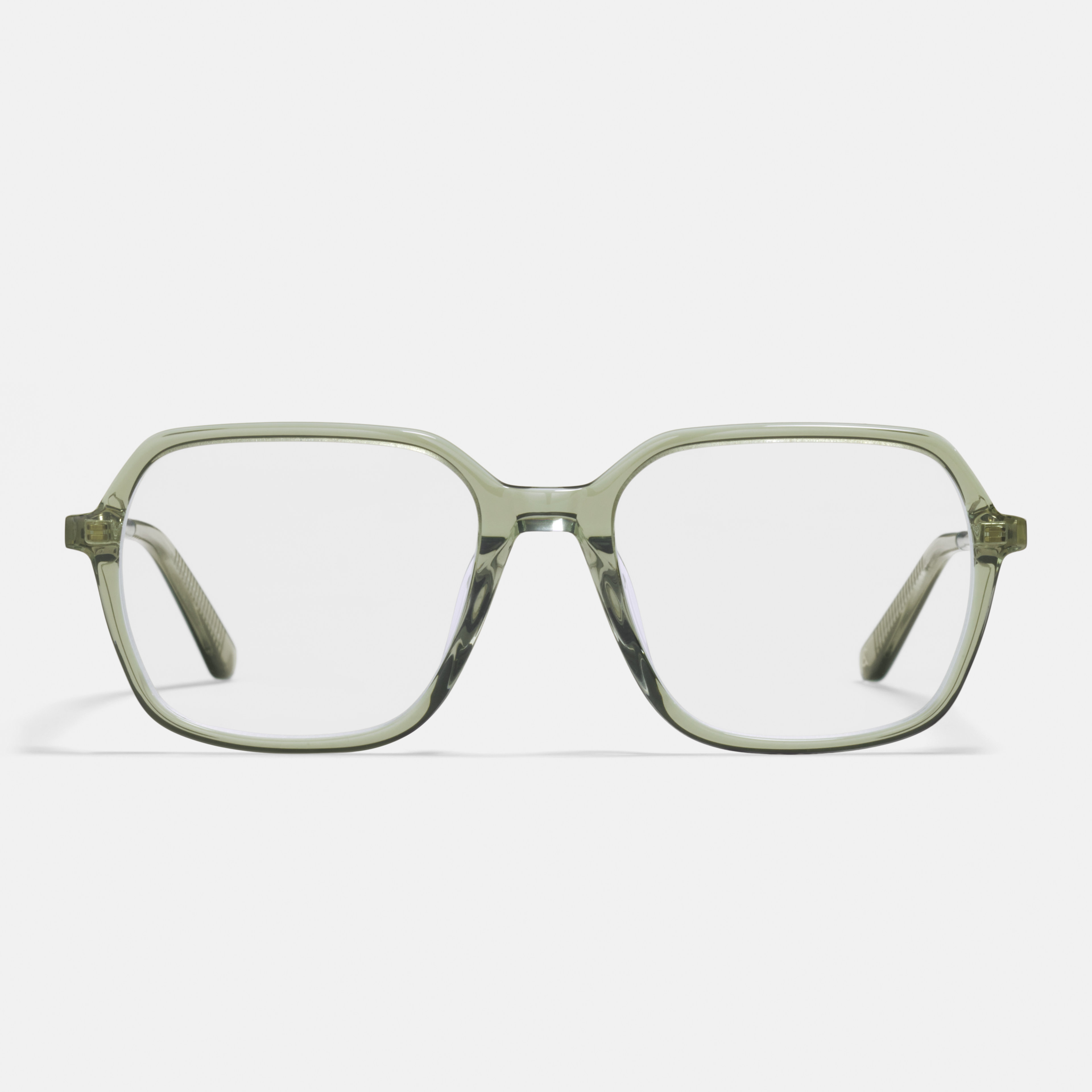 Ace & Tate Glasses | Square Metal in Green