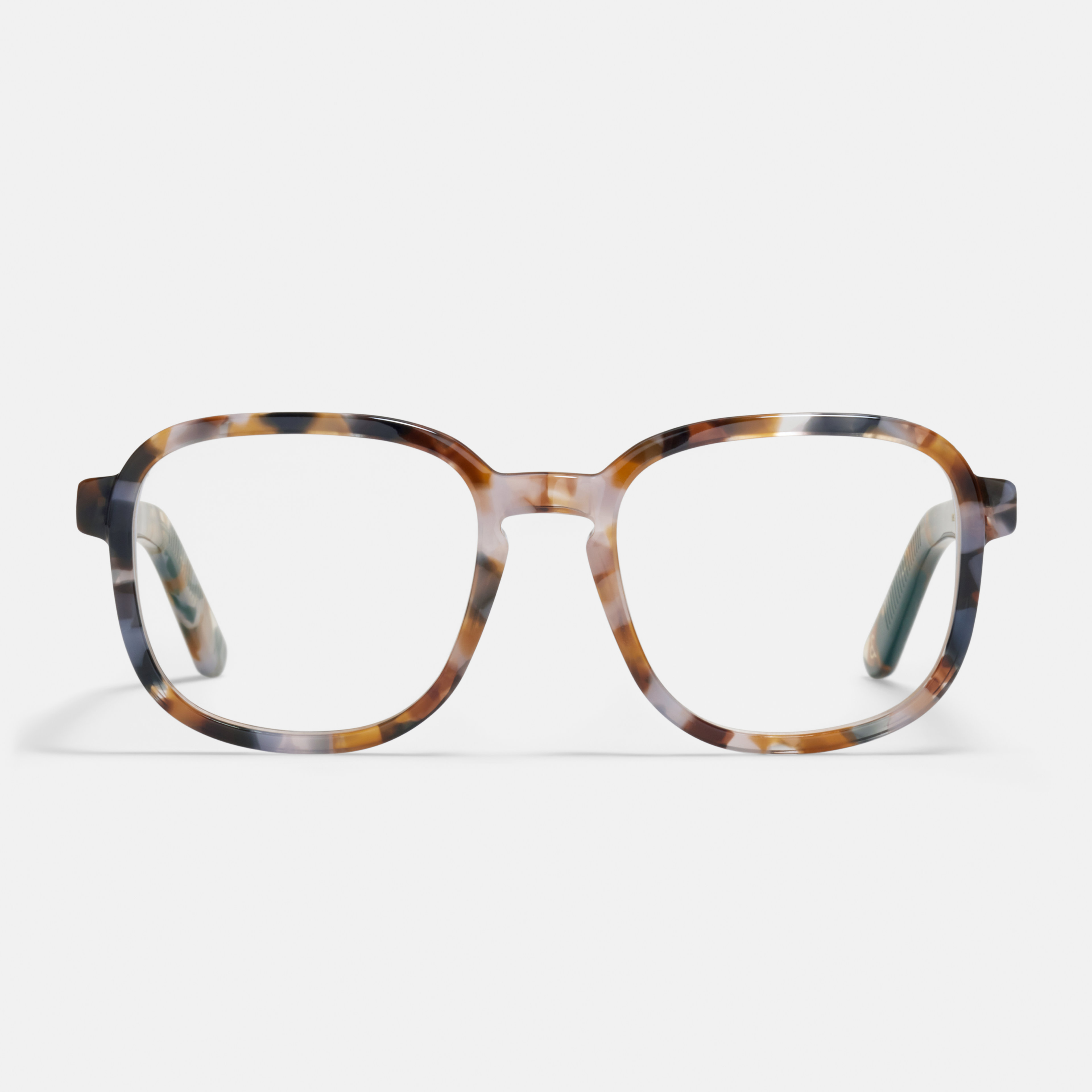 Ace & Tate Glasses | Square Acetate in Brown, Orange, Purple