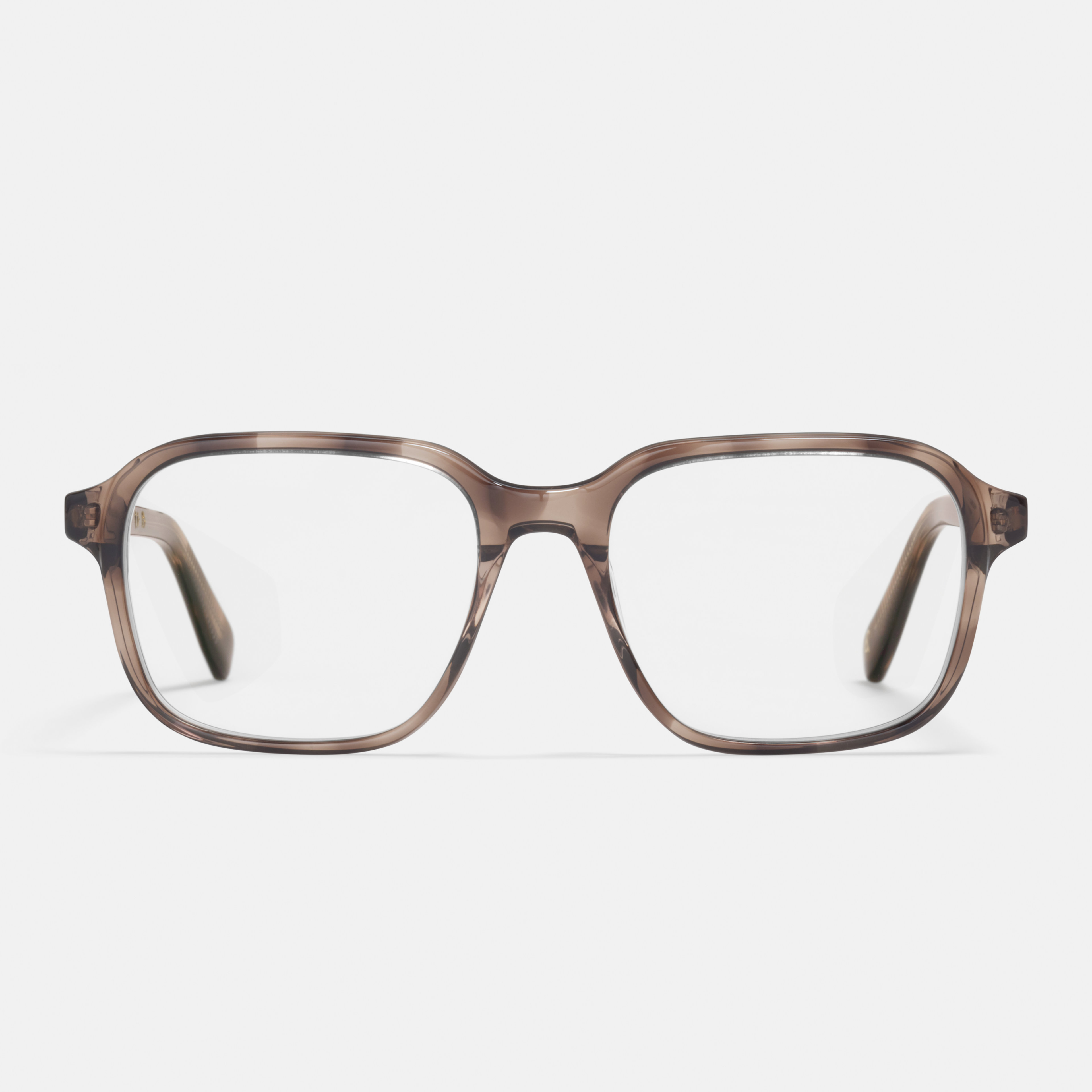 Ace & Tate Glasses | Square Acetate in Beige, Brown