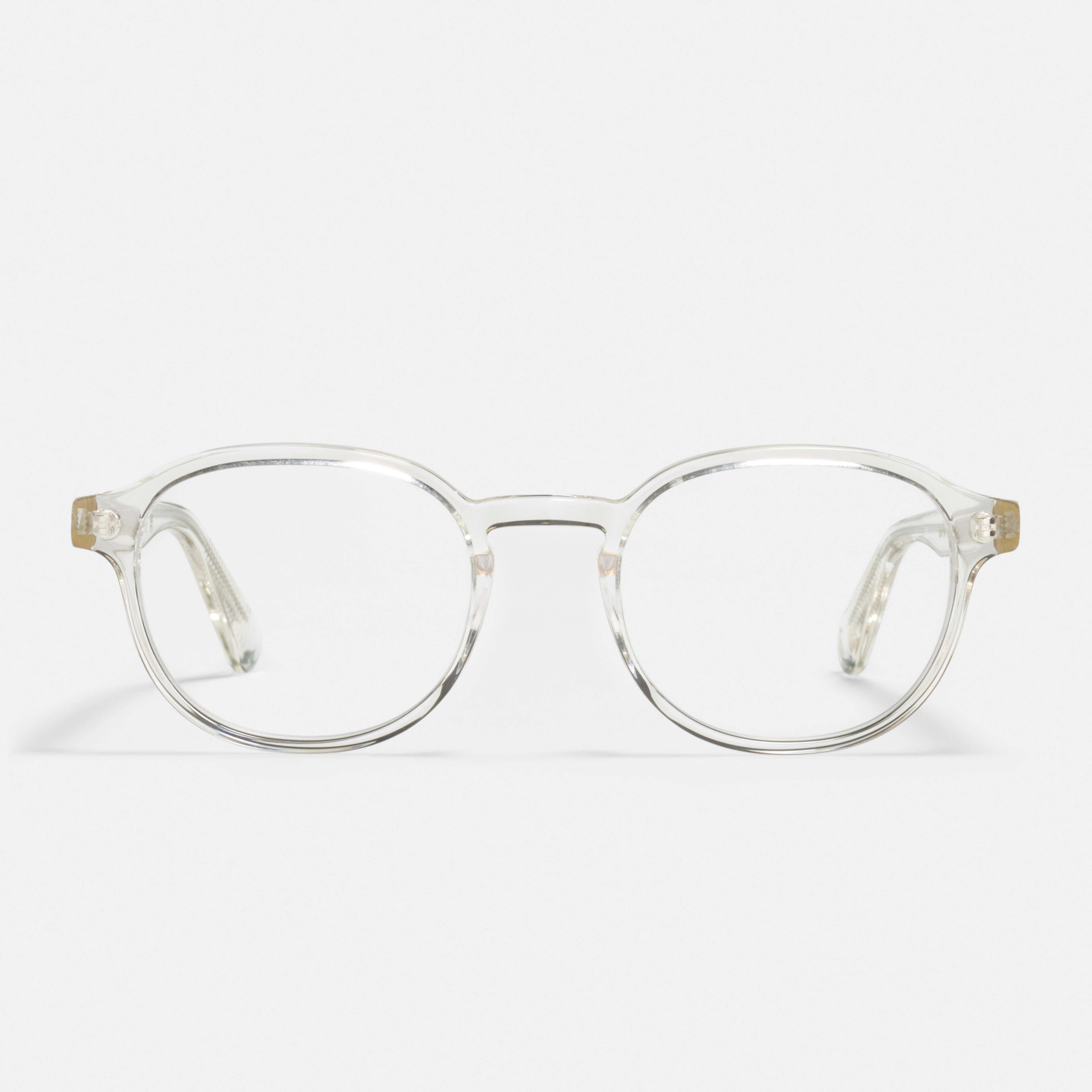 Ace & Tate Glasses | Round Acetate in Clear