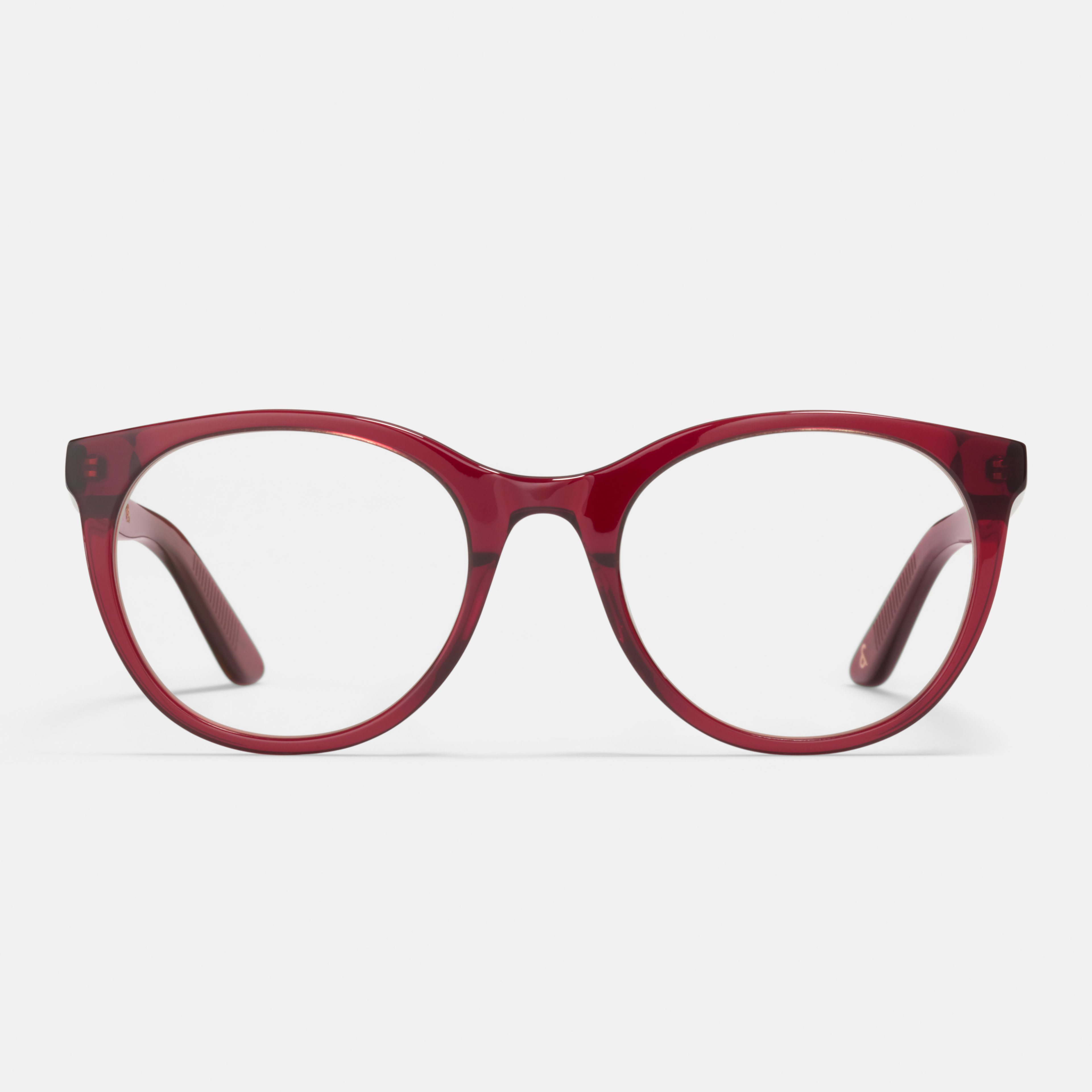 Ace & Tate Glasses | Round Acetate in Red