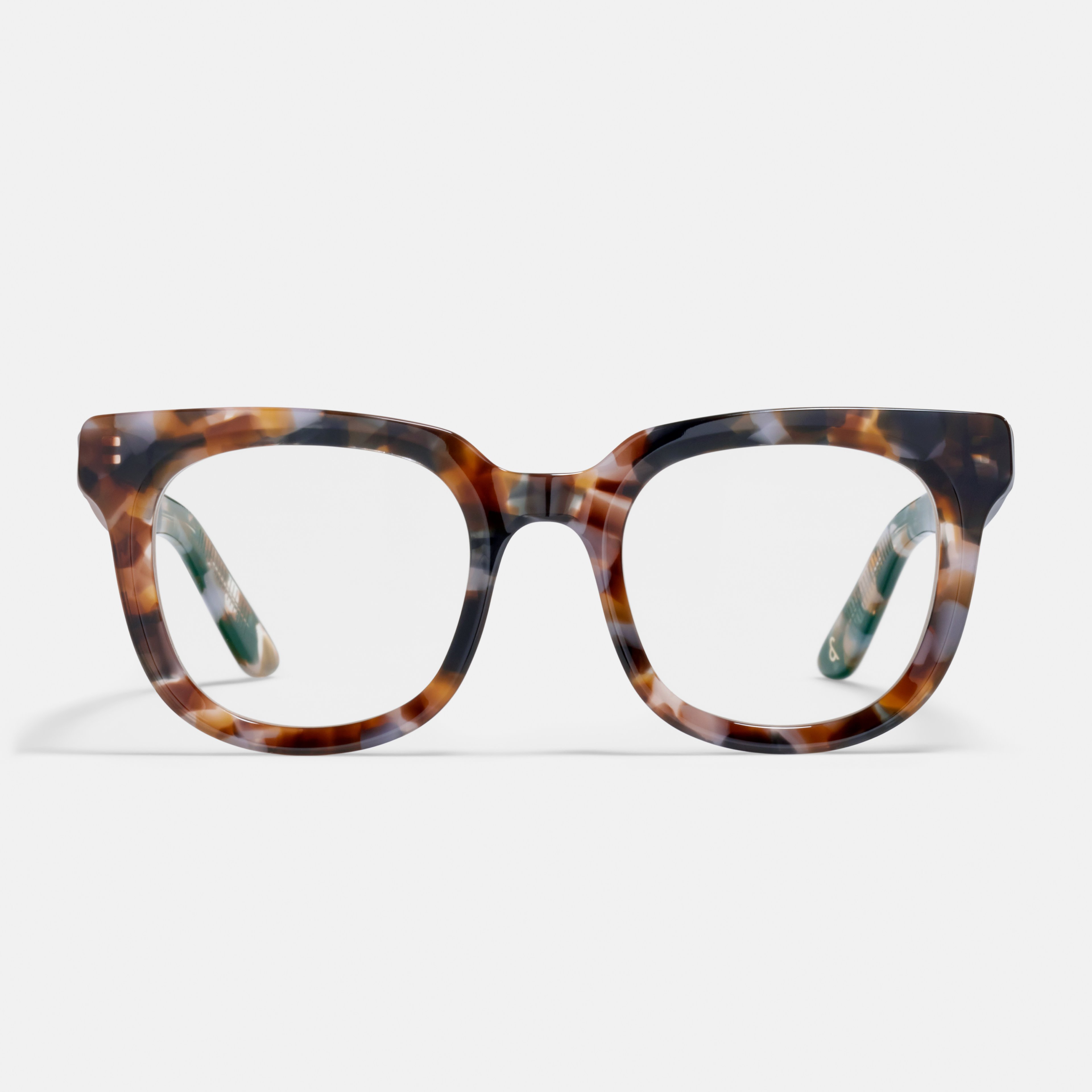 Ace & Tate Glasses | Round Acetate in Brown, Orange, Purple