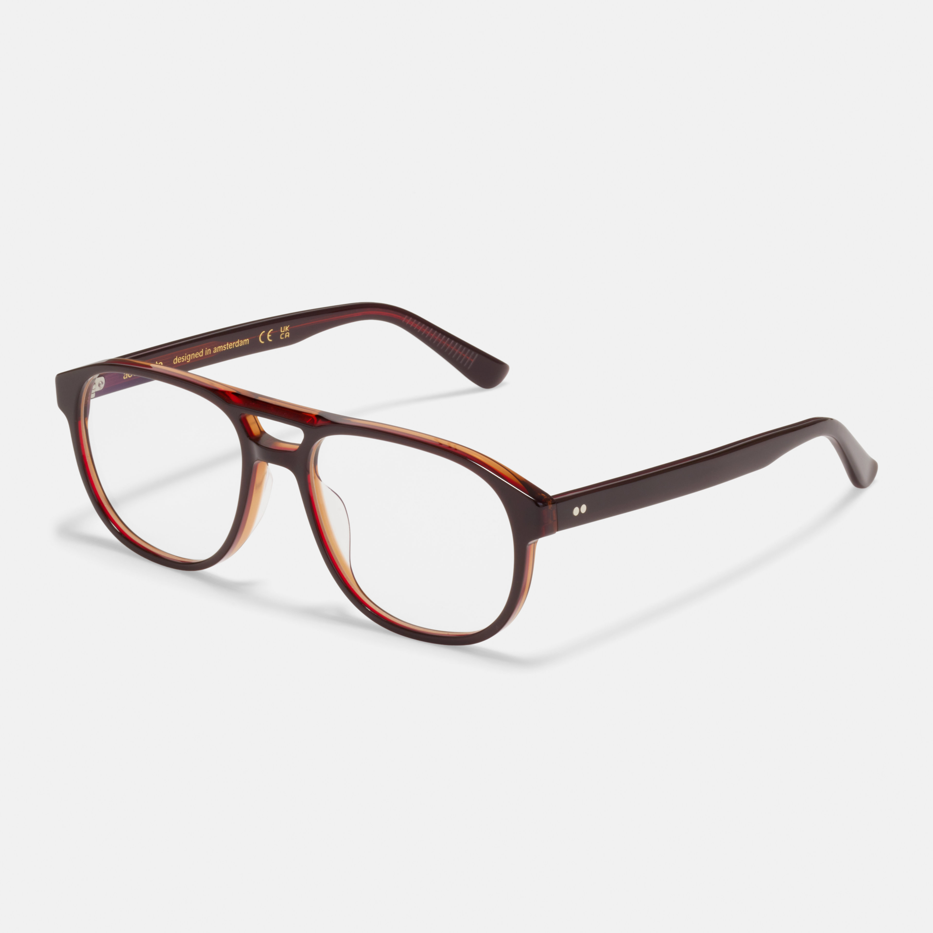 Ace & Tate Glasses |  Acetate in Red