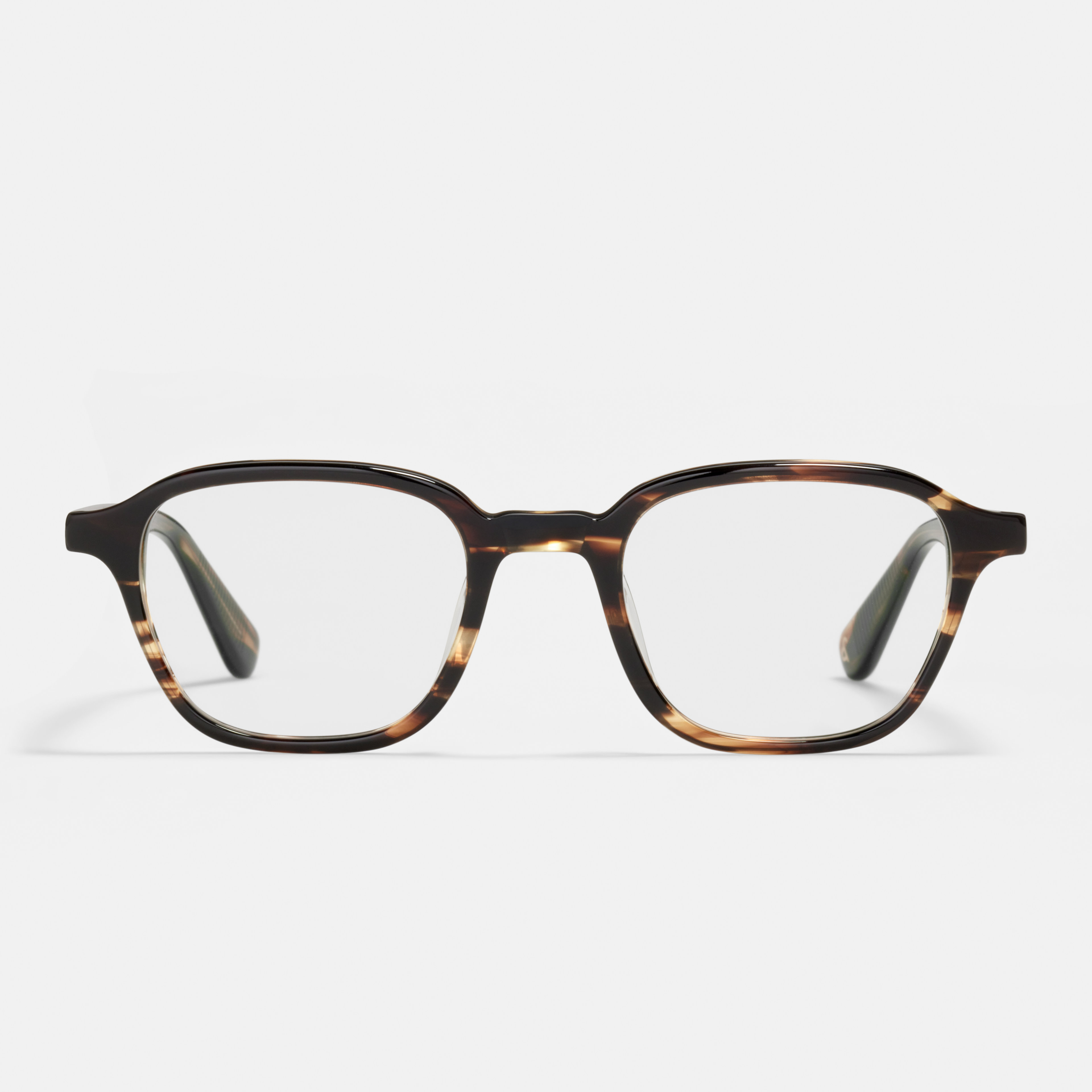 Ace & Tate Glasses | Square Acetate in Brown, Orange