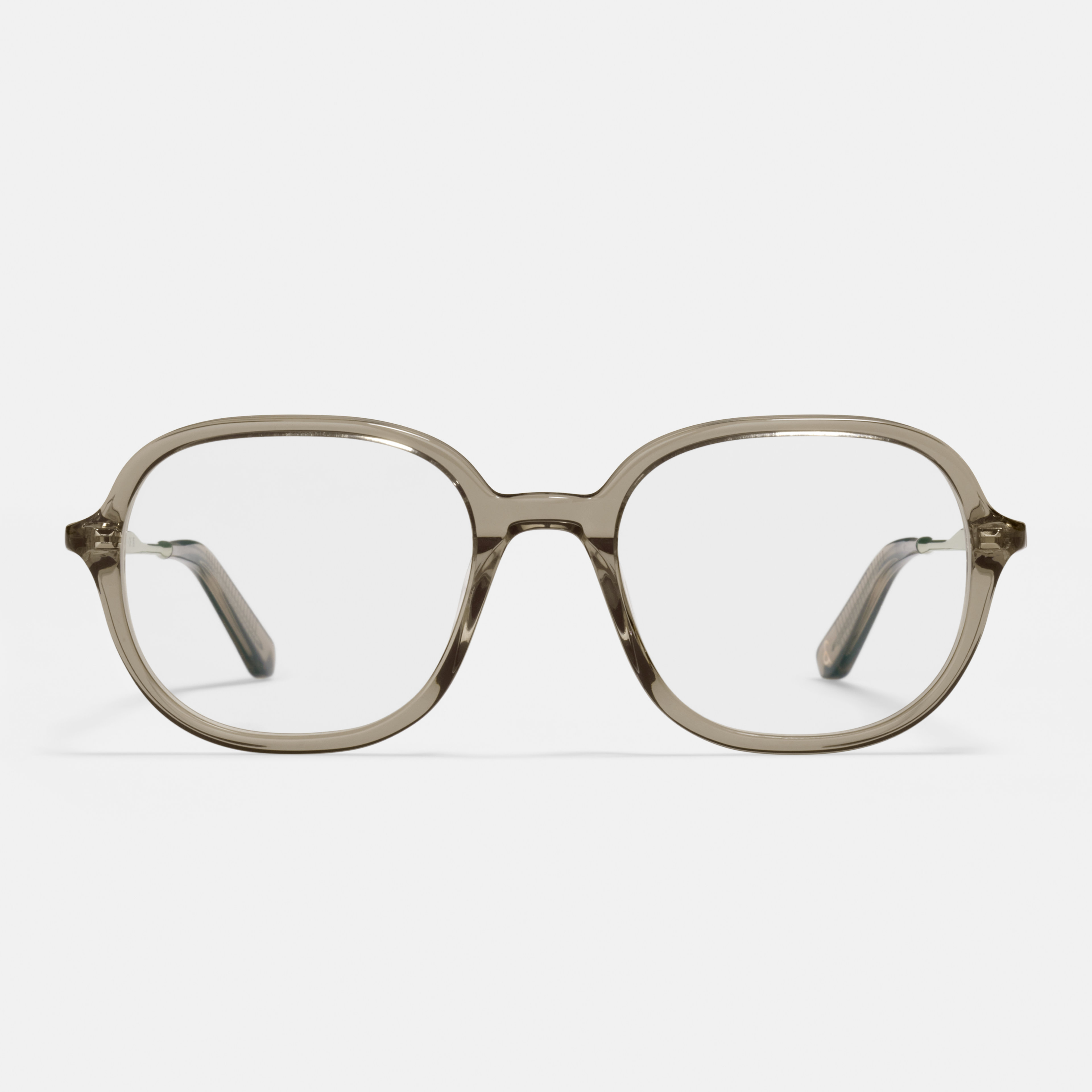 Ace & Tate Glasses | Square Metal in Grey