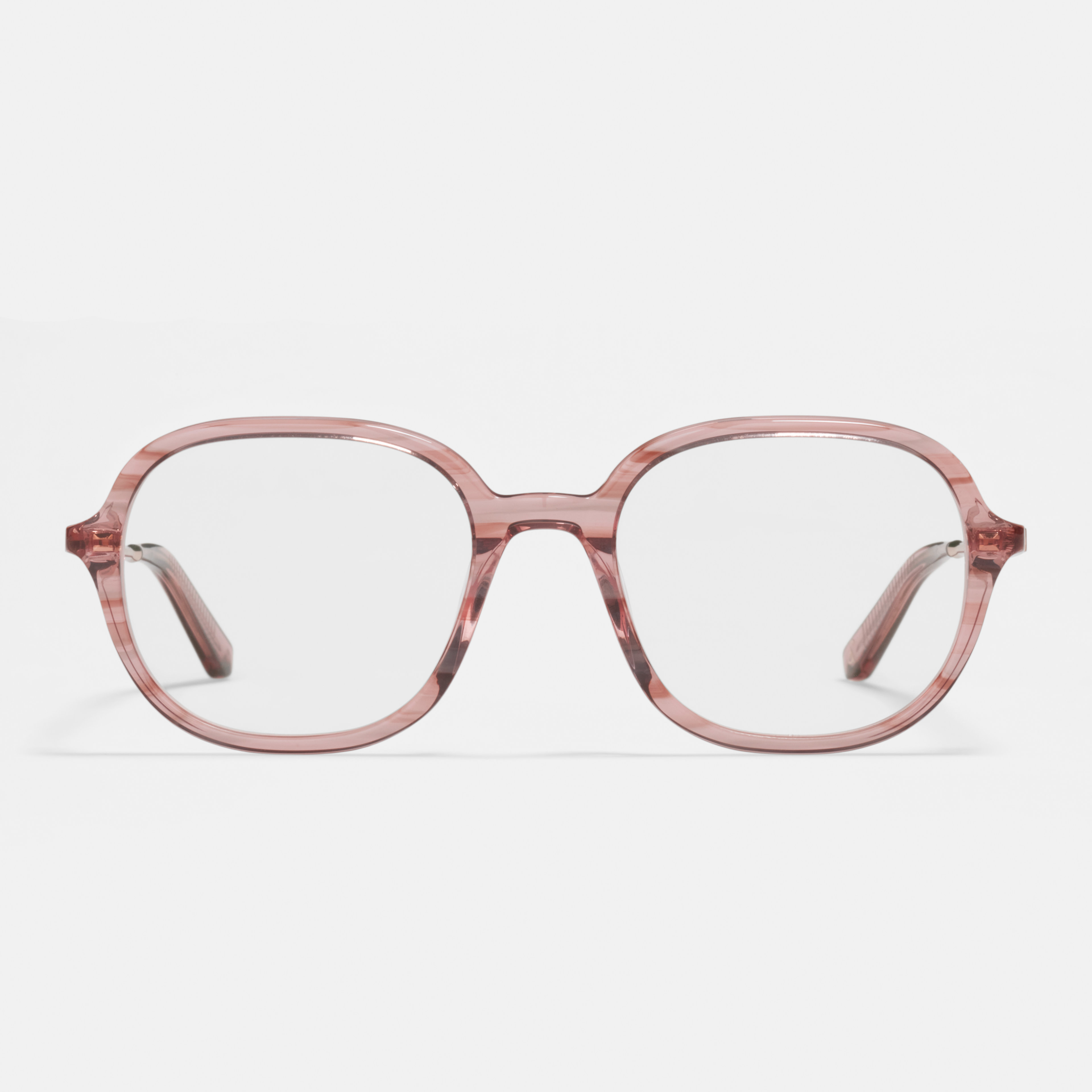 Ace & Tate Glasses | Square Metal in Beige, Orange