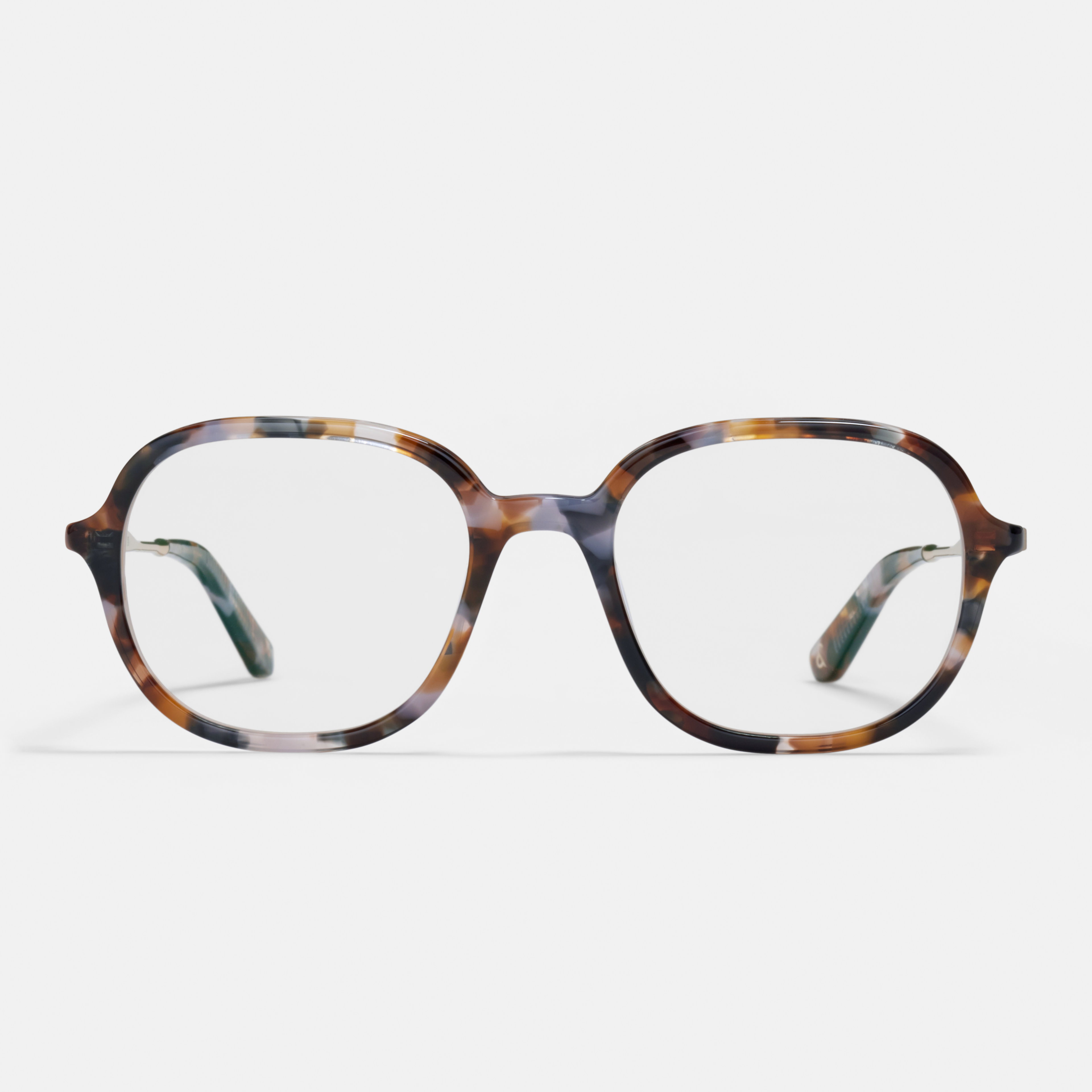 Ace & Tate Glasses | Square Metal in Brown, Orange, Purple