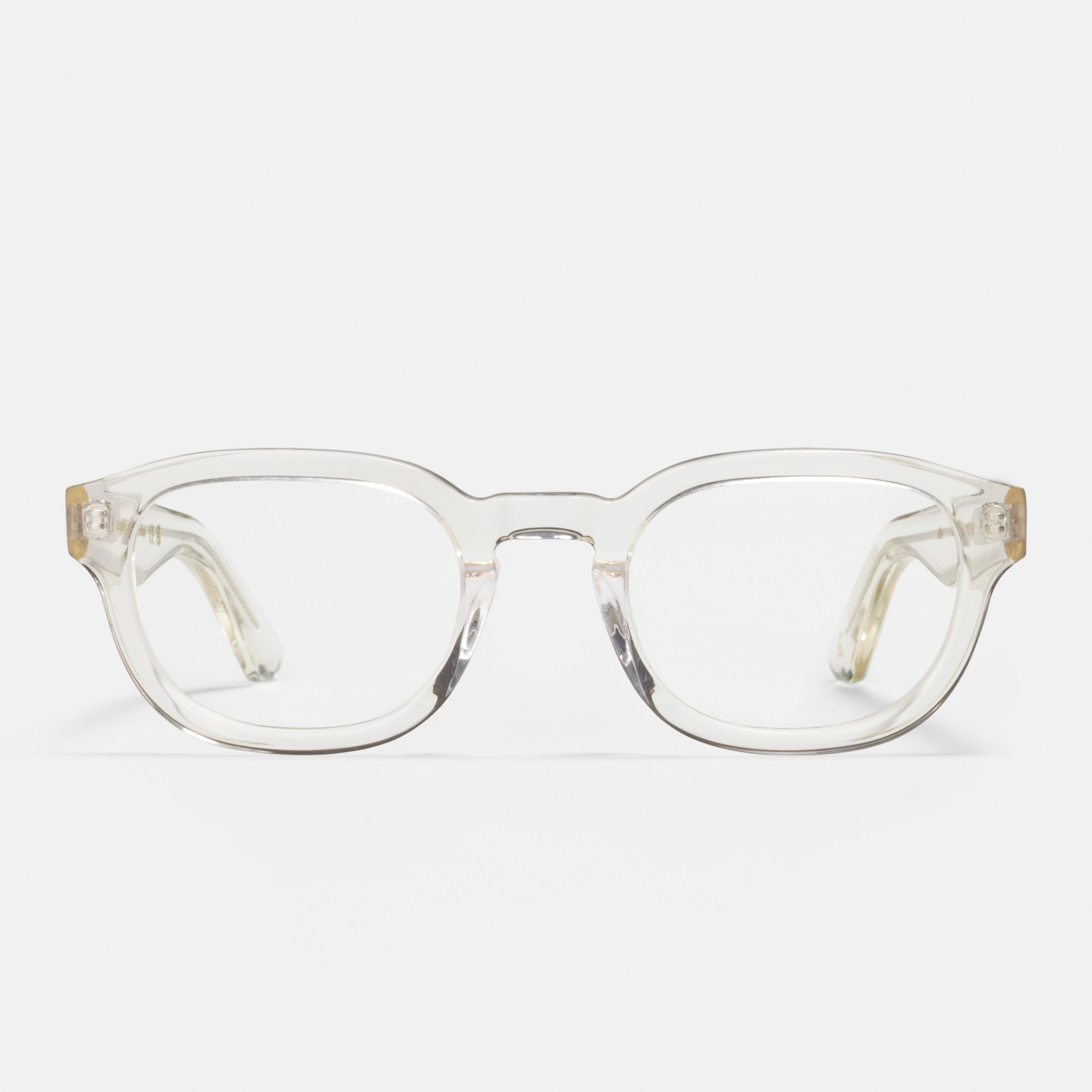 Ace & Tate Glasses | Round Acetate in Clear
