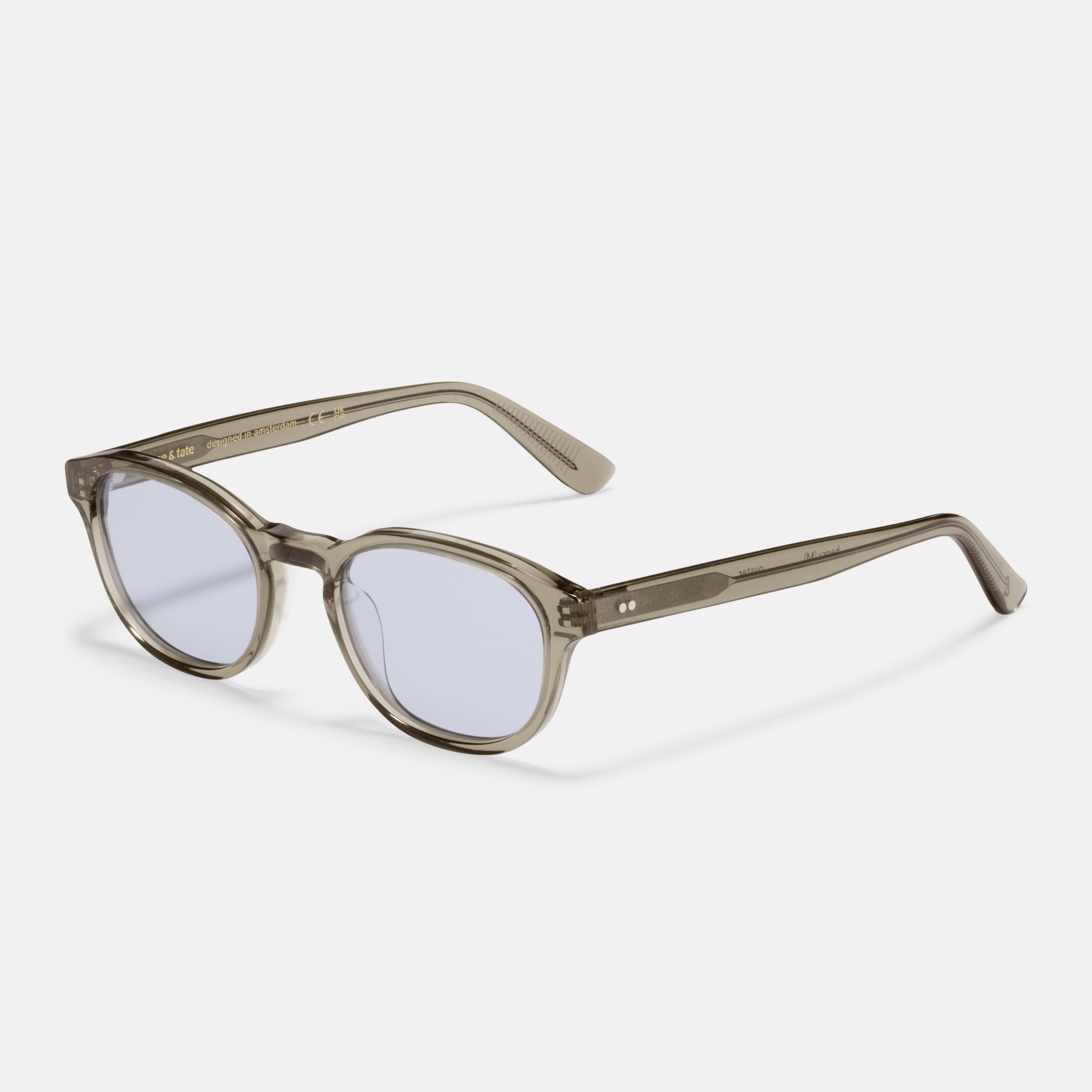 Ace & Tate Solaires | Ronde Acétate in Gris