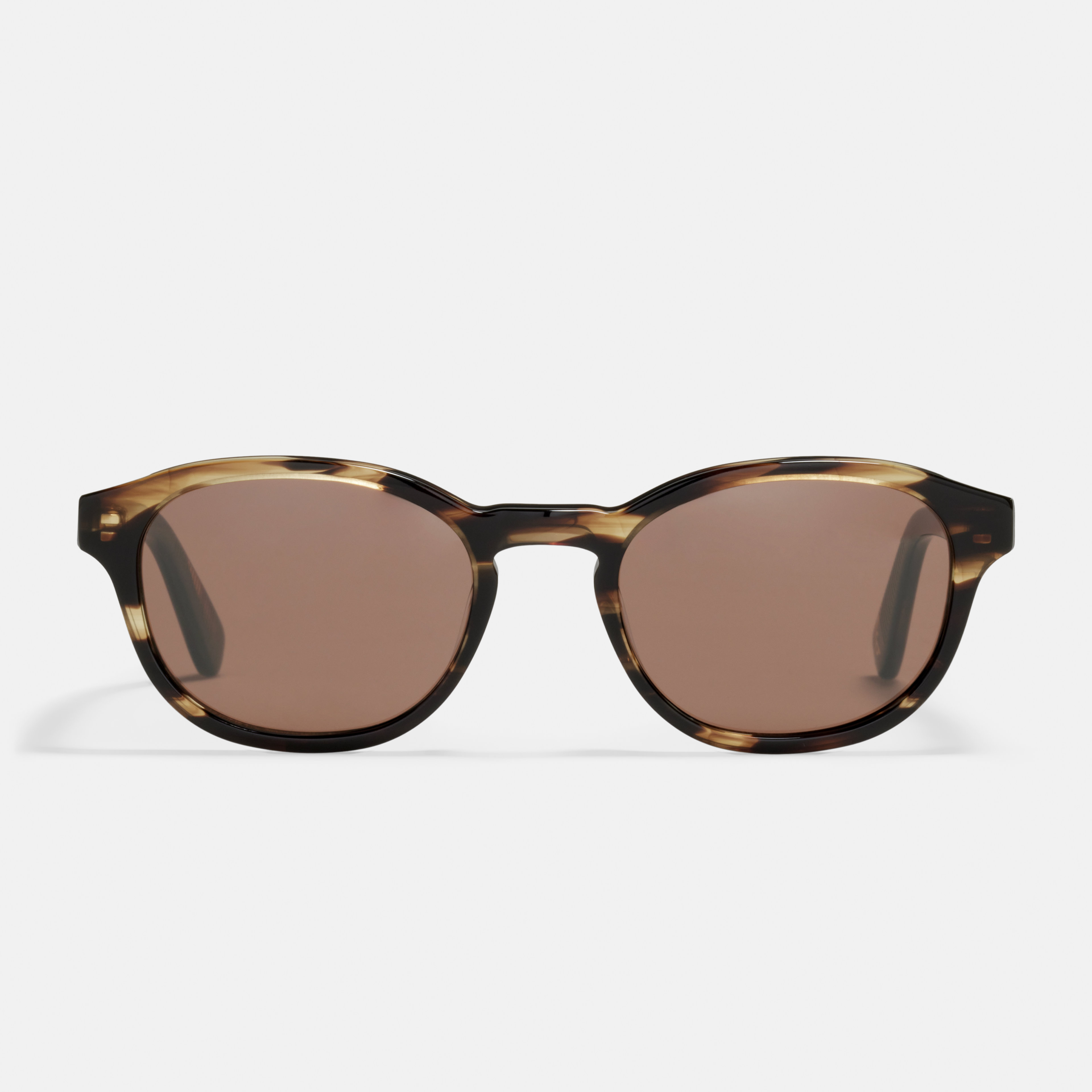 Ace & Tate Solaires | Ronde Acétate in Marron, Orange