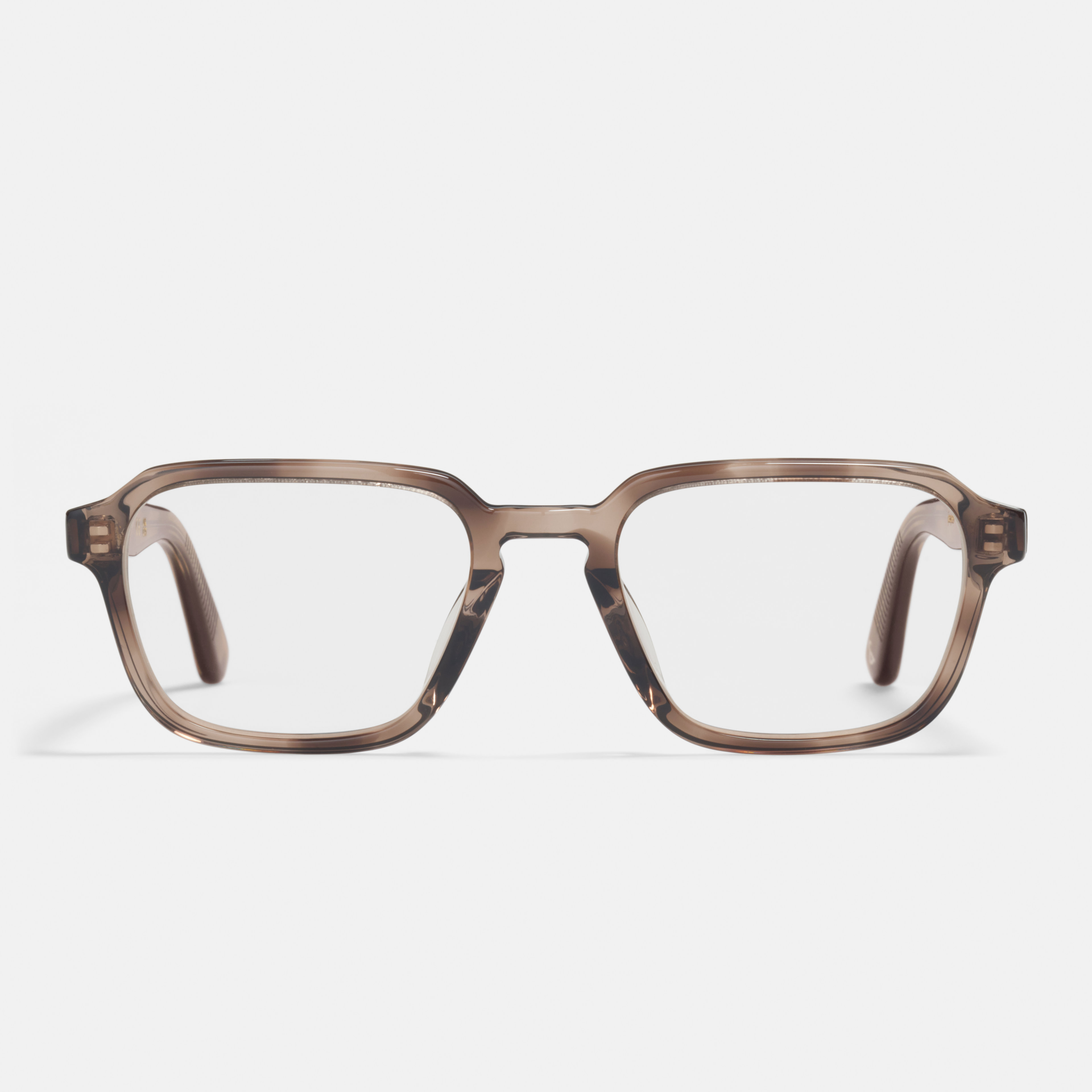 Ace & Tate Brillen | Hexagonal Acetat in Beige, Braun